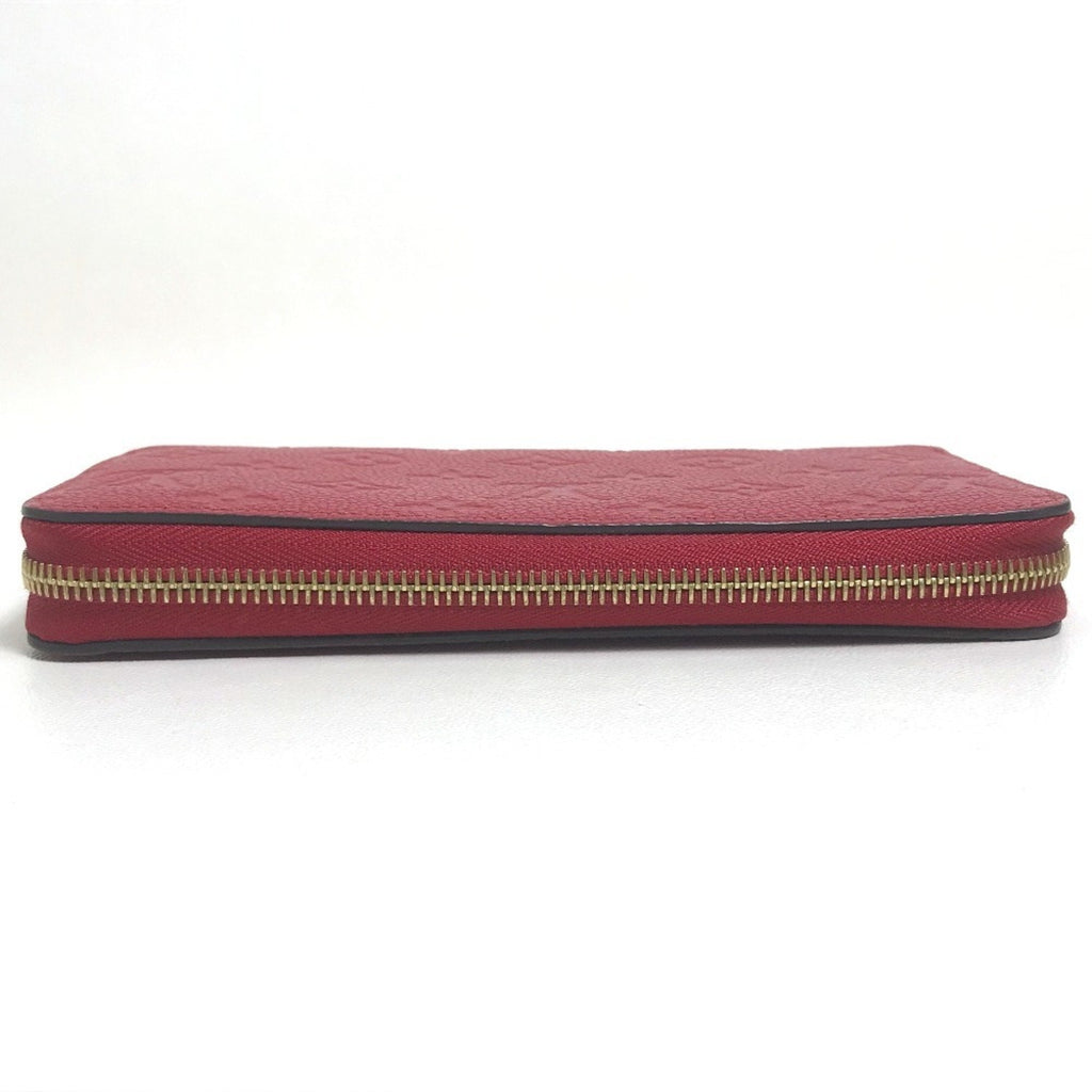Louis Vuitton Monogram Empreinte Cherry Red Color Monogram Empreinte Long Wallet