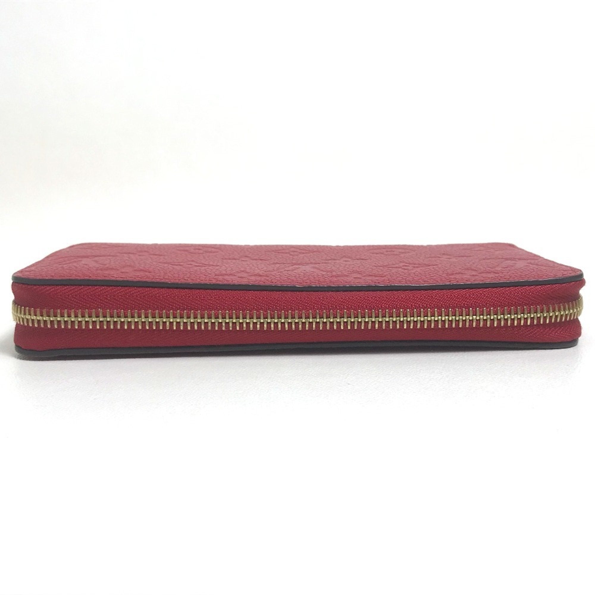 Louis Vuitton Monogram Empreinte Cherry Red Color Monogram Empreinte Long Wallet