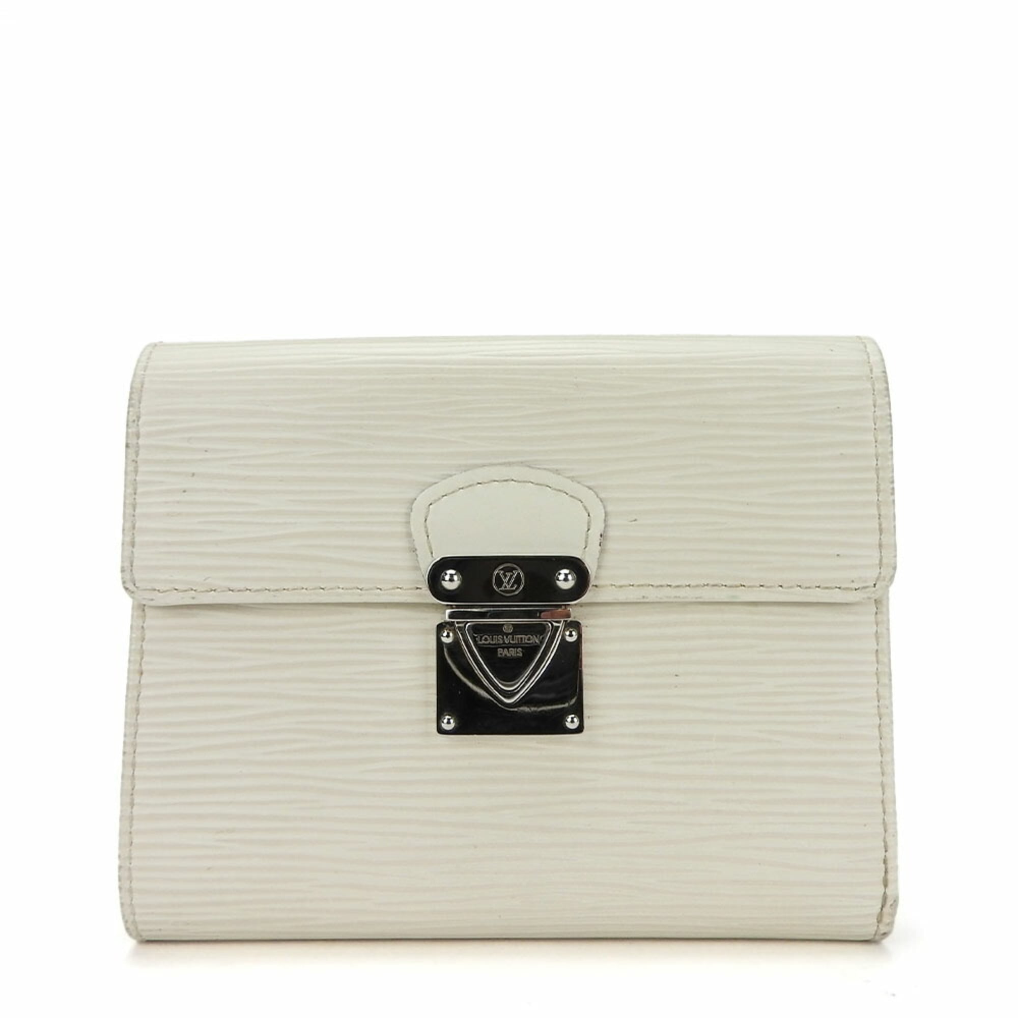 Louis Vuitton Lv Off White Leather Wallet (Tri-Fold)