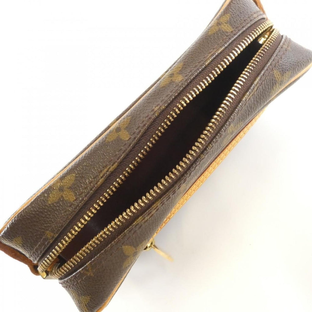 Louis Vuitton Marron Coated Canvas Pochette Shoulder Bag