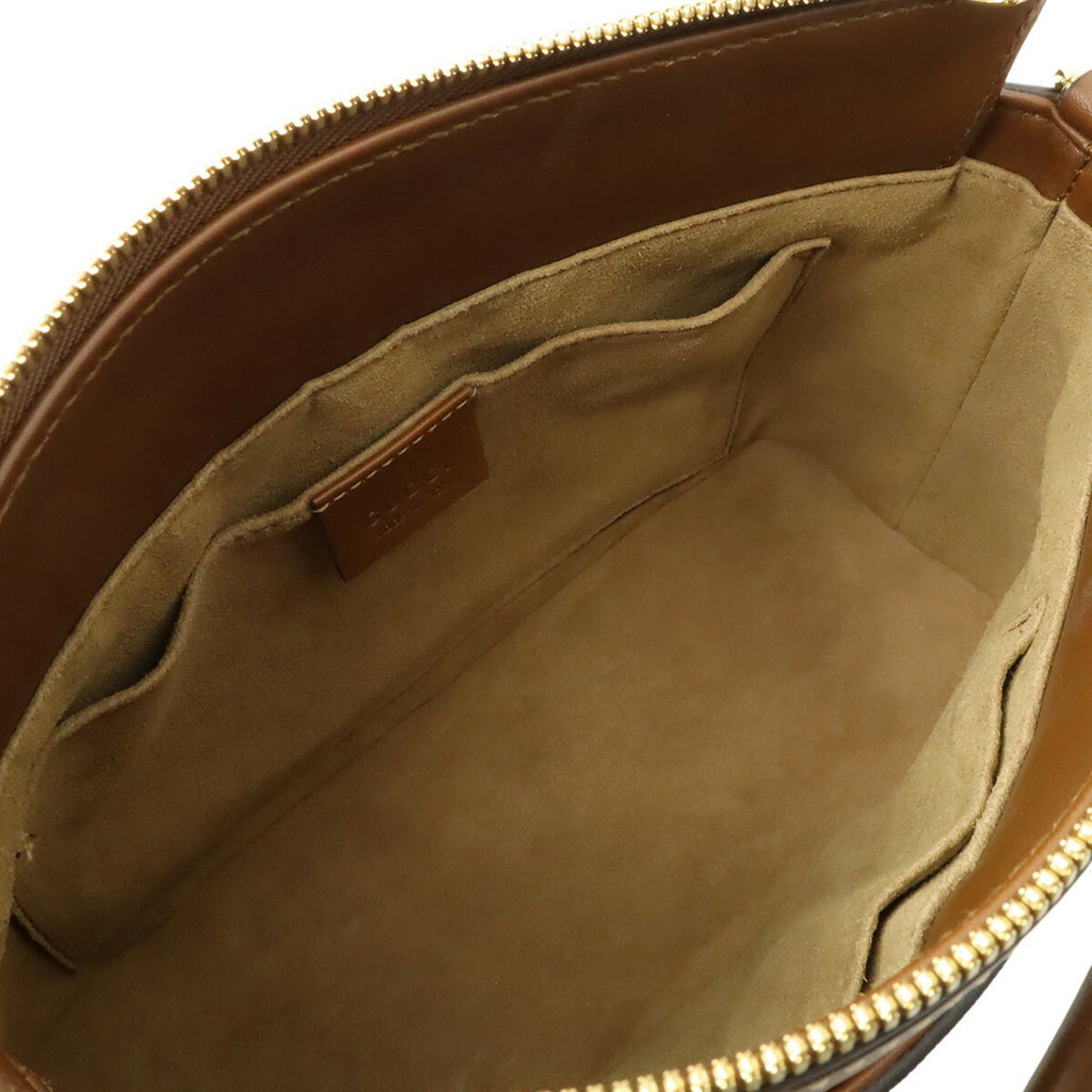Gucci Beige Brown Gg Supreme Canvas Handbag Shoulder Bag (Pre-Owned)