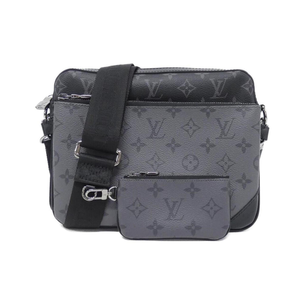 Louis Vuitton Black Gris Coated Canvas Shoulder Bag