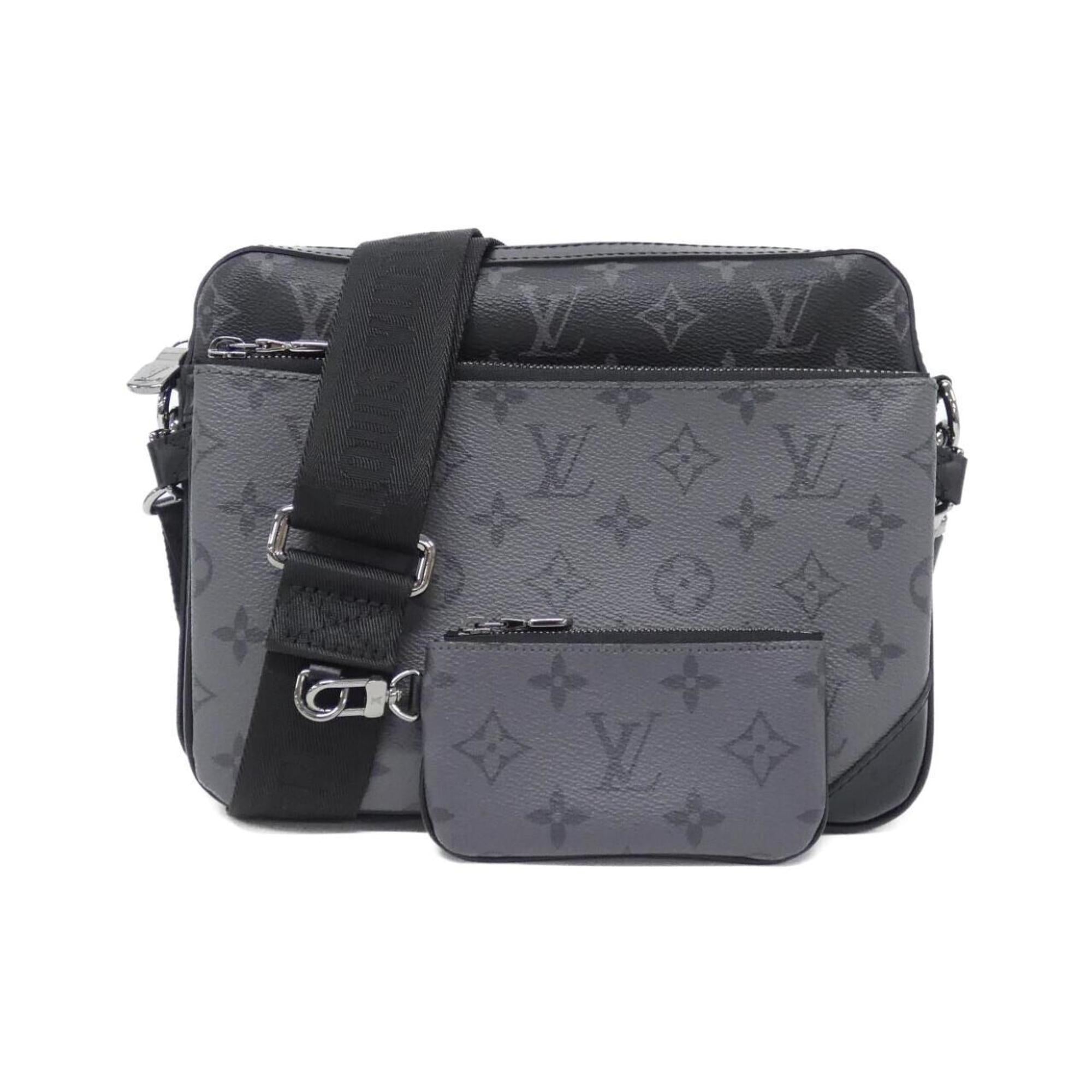 Louis Vuitton Black Gris Coated Canvas Shoulder Bag