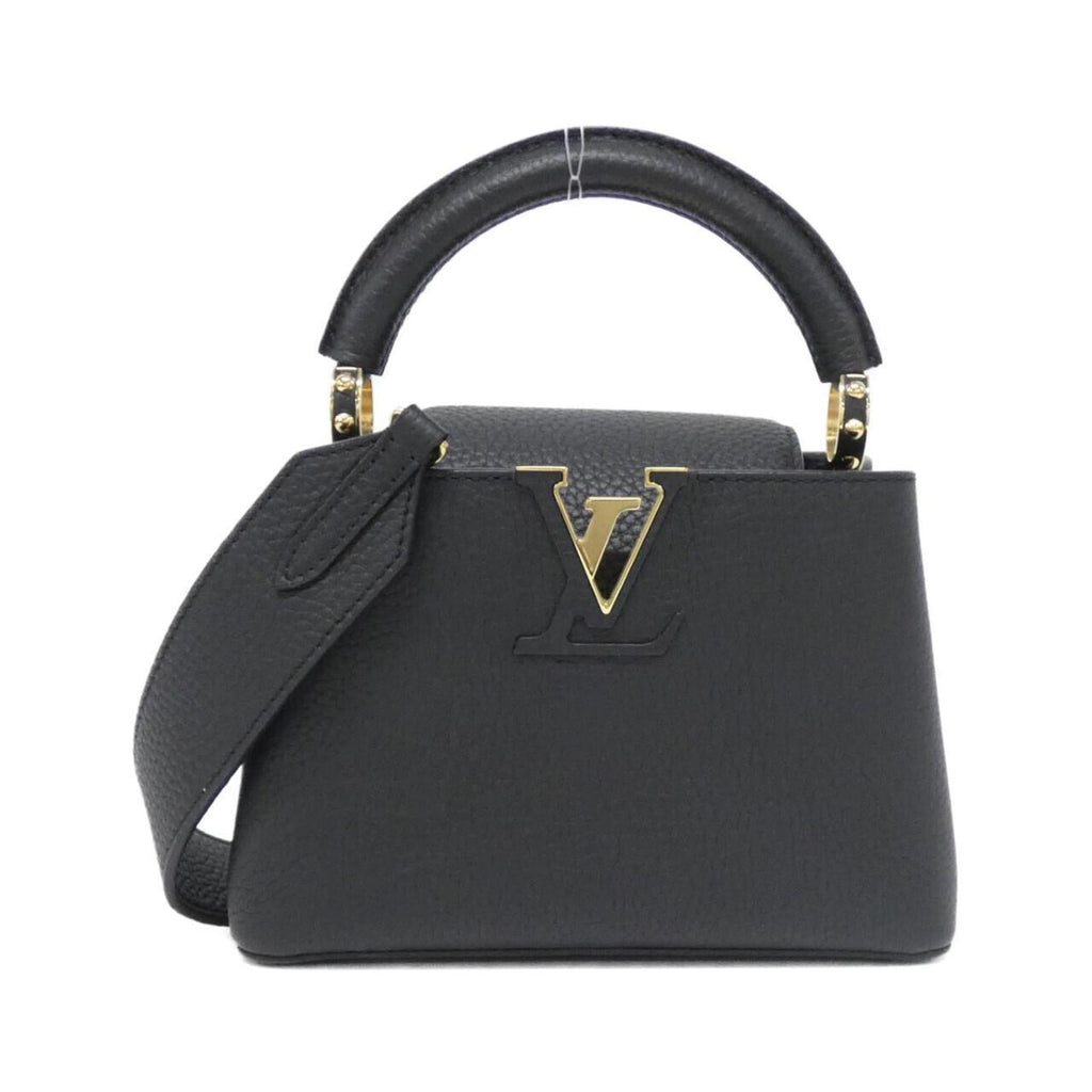 Louis Vuitton Black Leather Handbag