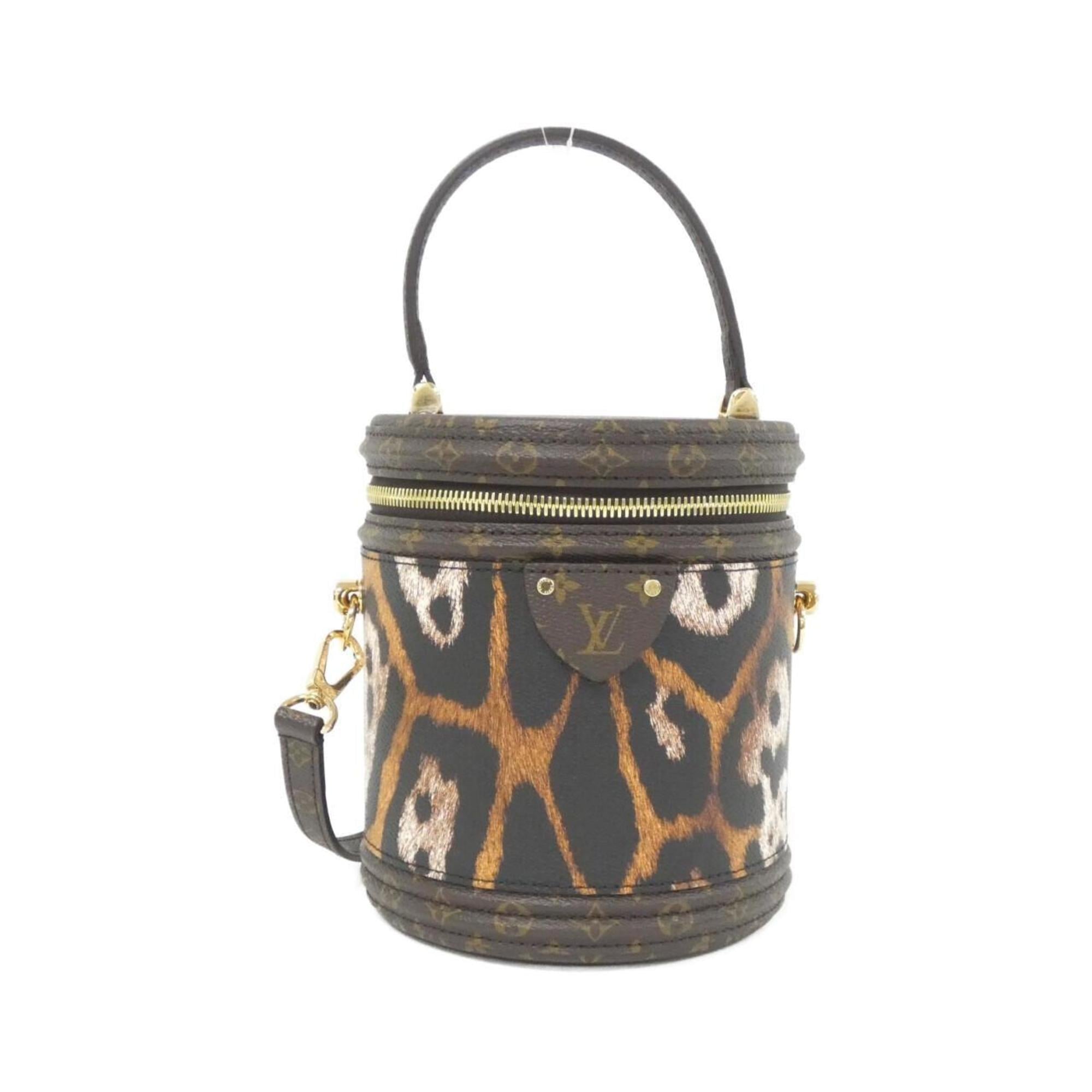 Louis Vuitton Brown Coated Canvas Handbag
