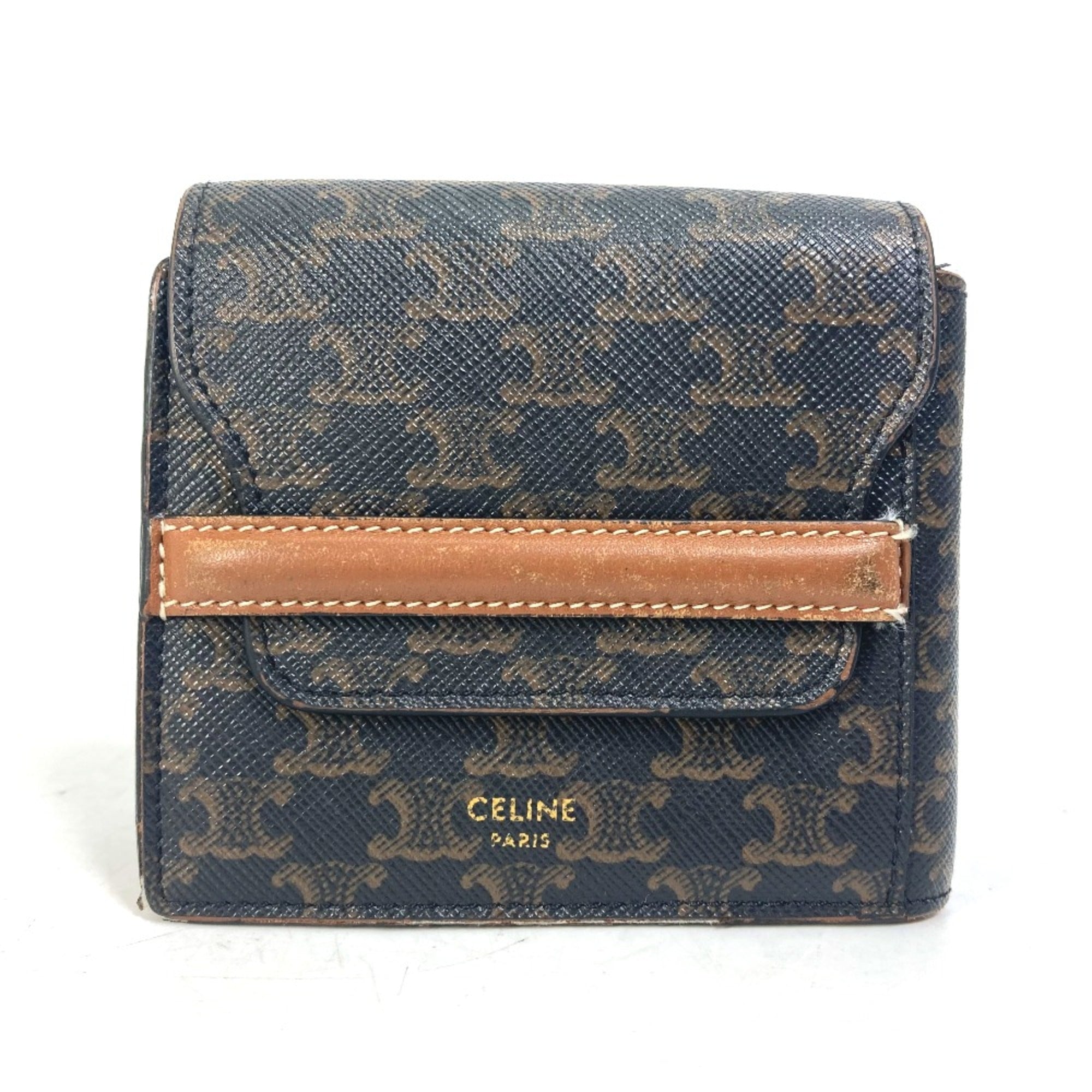 Celine Brown Leather Wallet (Bi-Fold)