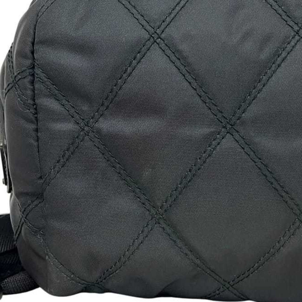 Prada Black Nero Nylon Leather Backpack