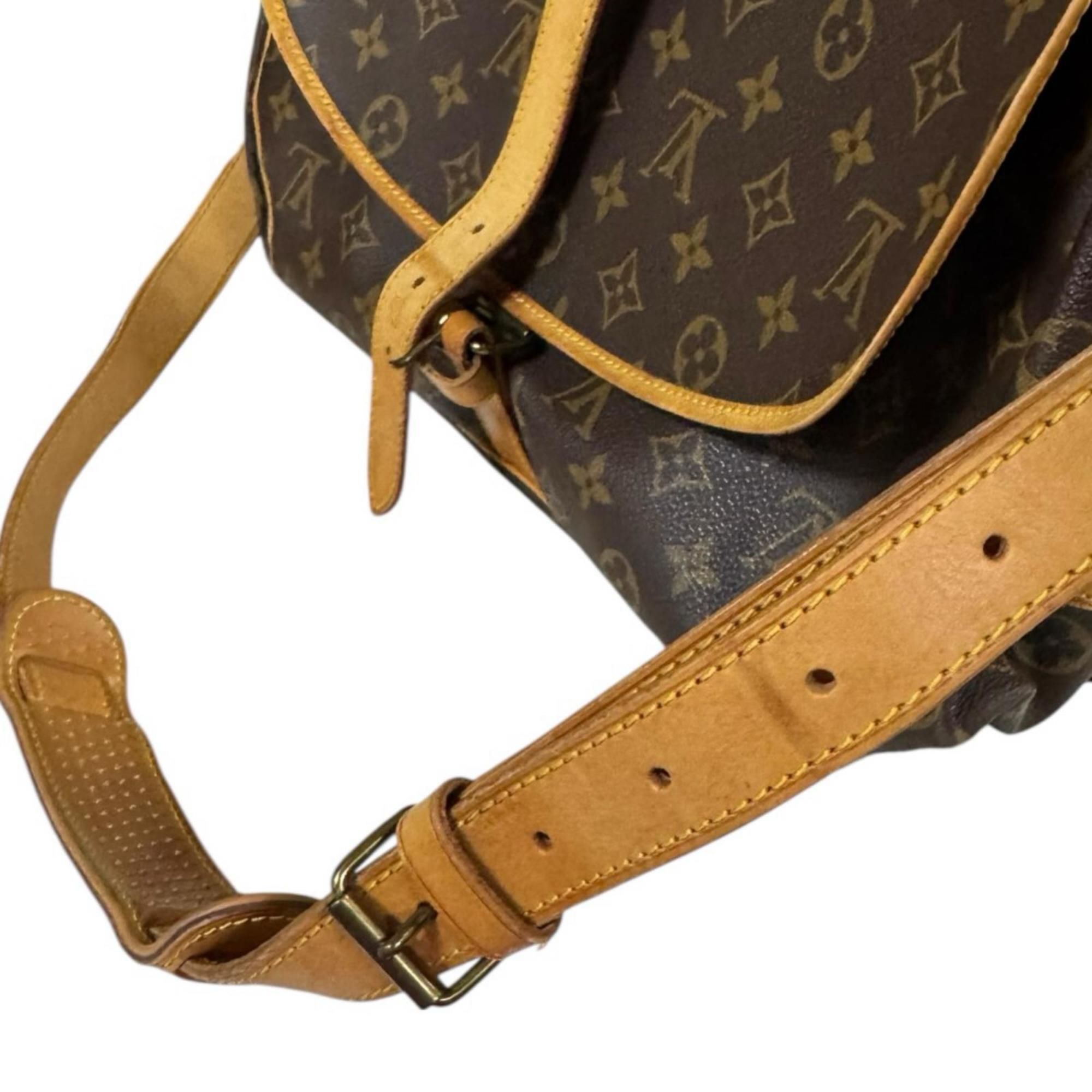 Louis Vuitton Brown Monogram Canvas Shoulder Bag