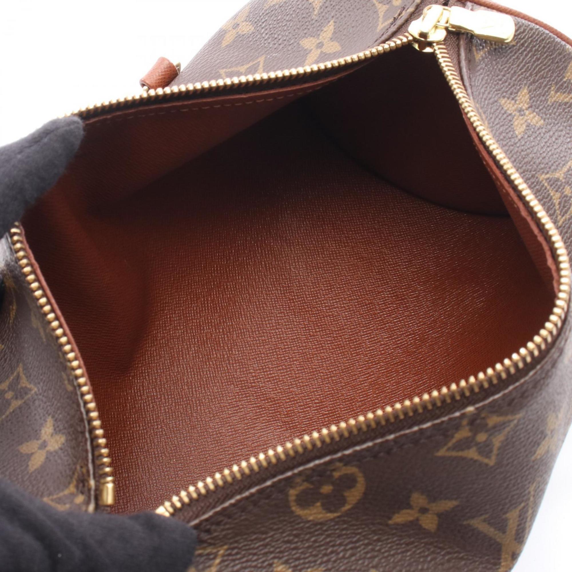 Louis Vuitton Brown Monogram Coated Canvas Leather Handbag