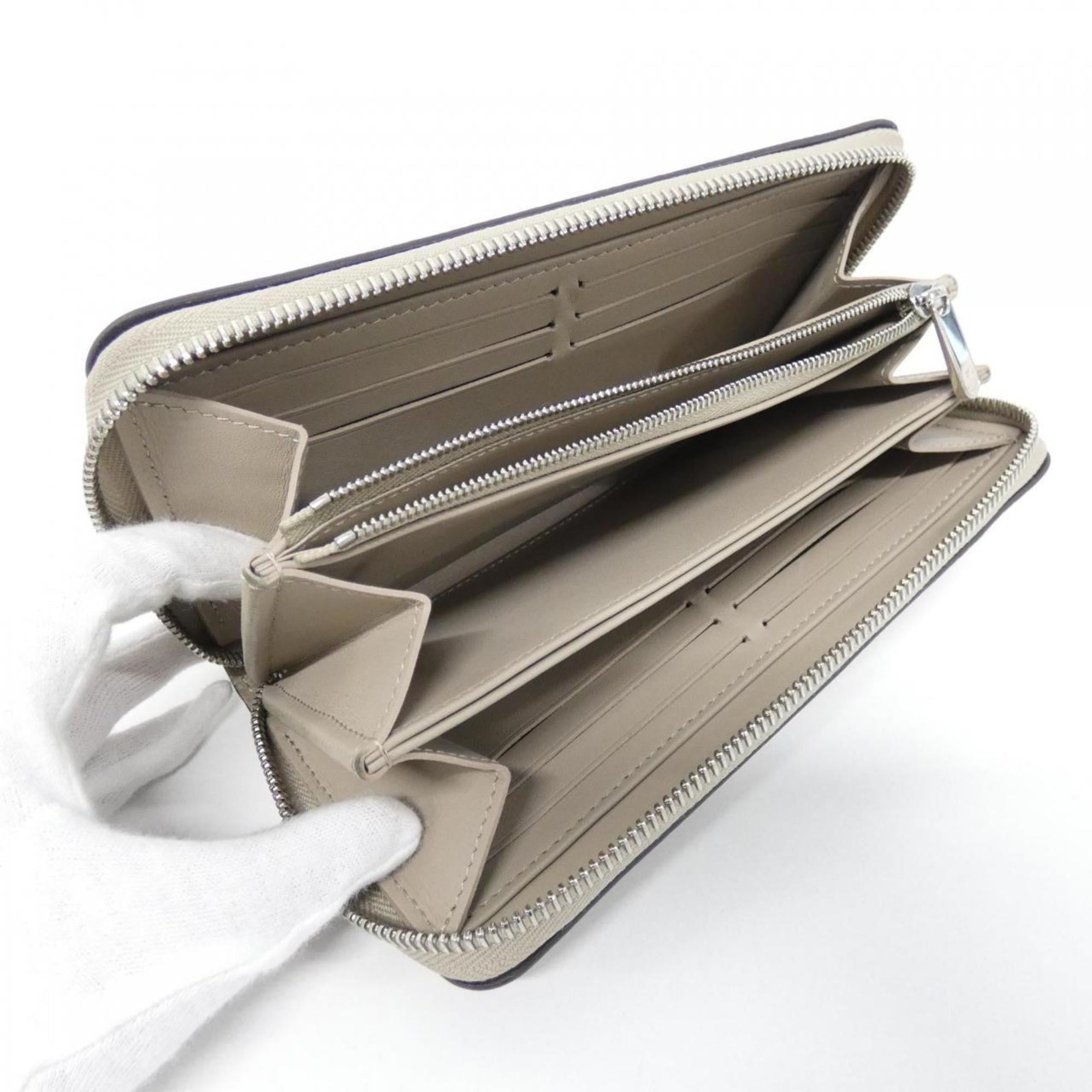 Louis Vuitton Beige Leather Long Wallet