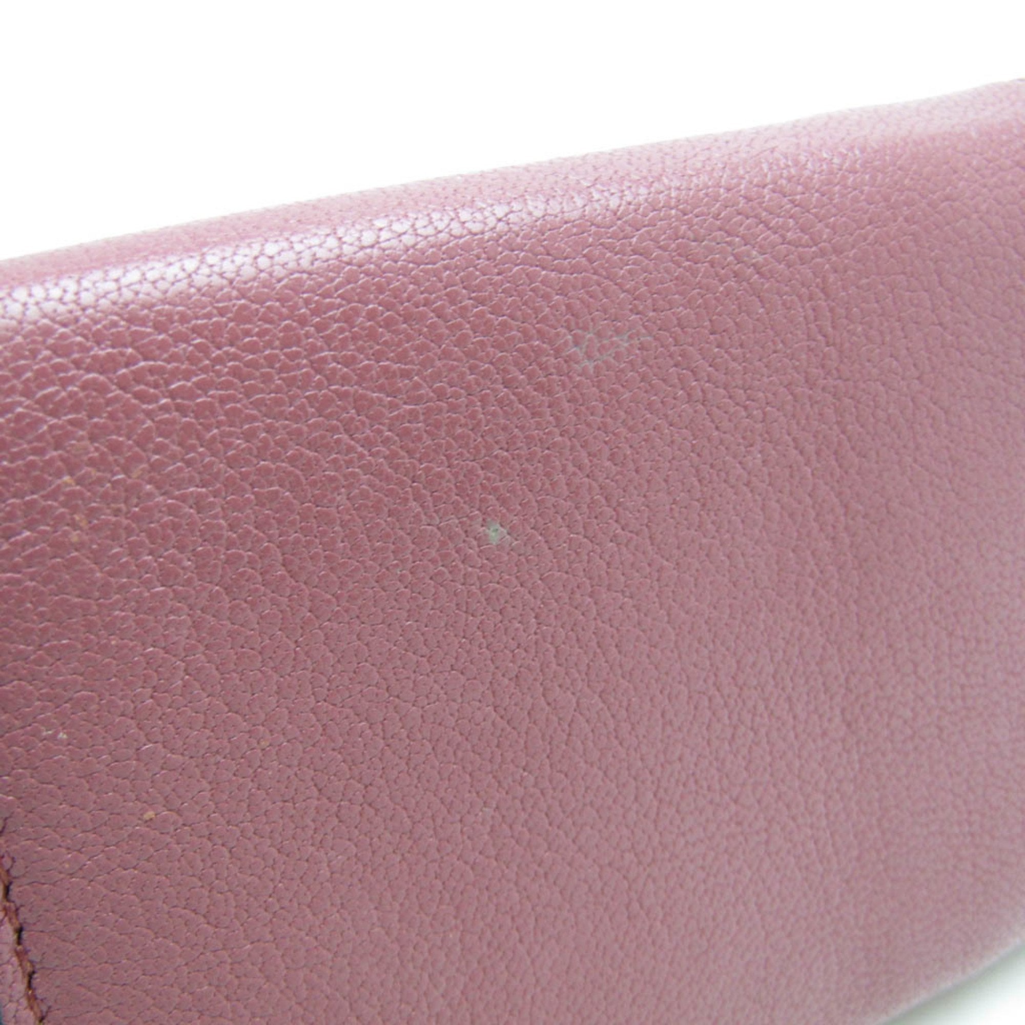 Christian Dior Dusty Pink Leather Wallet (Tri-Fold) (Pre-Owned)