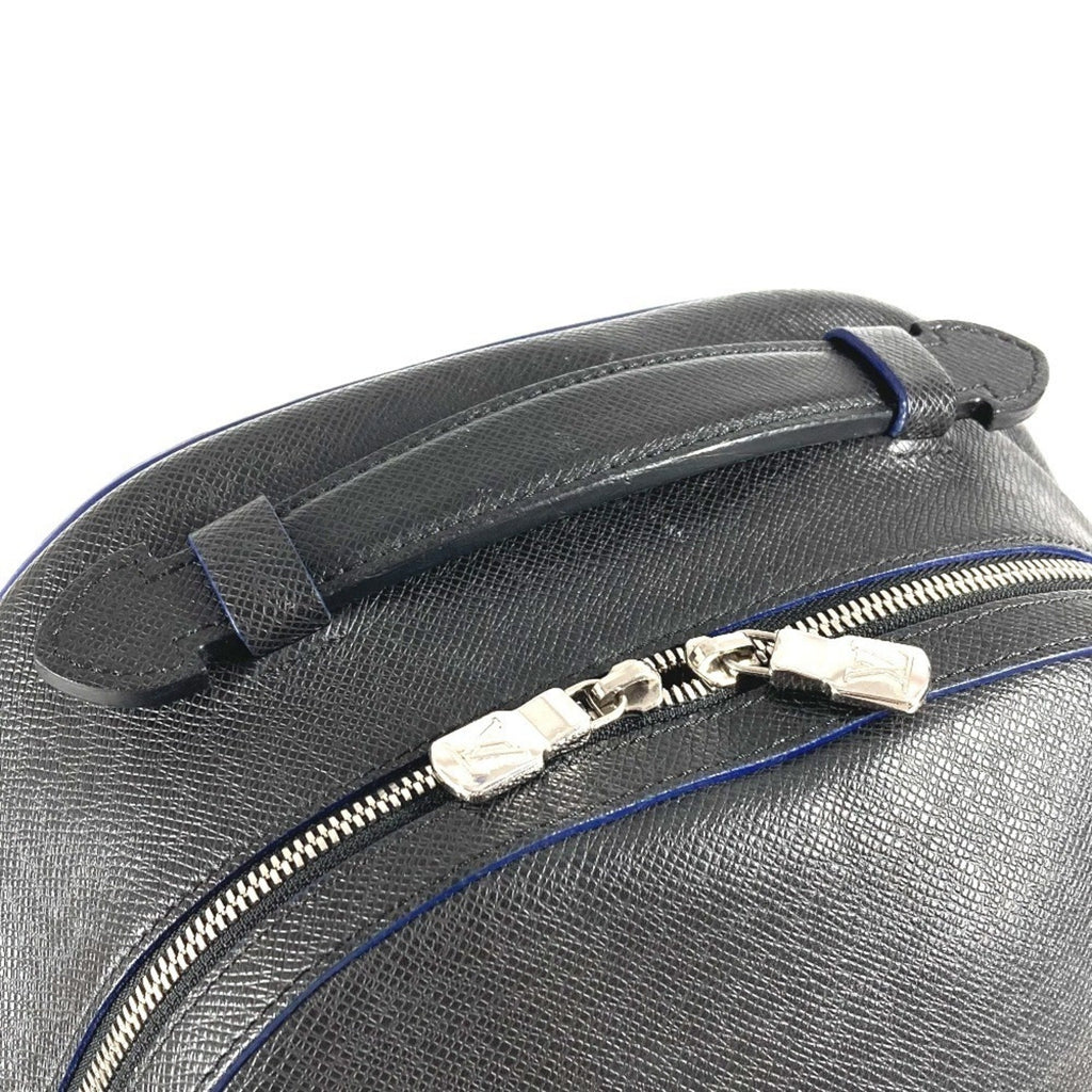 Louis Vuitton Ardoise Bicolor Black Blue Taiga Leather Backpack