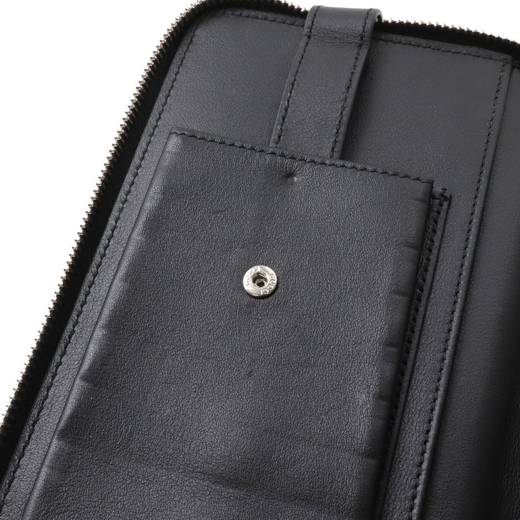Gucci Black Leather Long Wallet (Bi-Fold) (Pre-Owned)