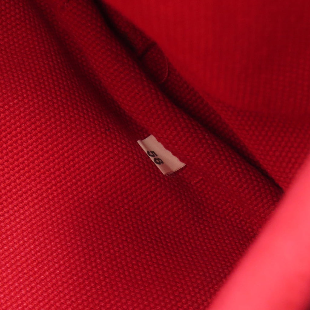 Prada Red Color Canvas Handbag