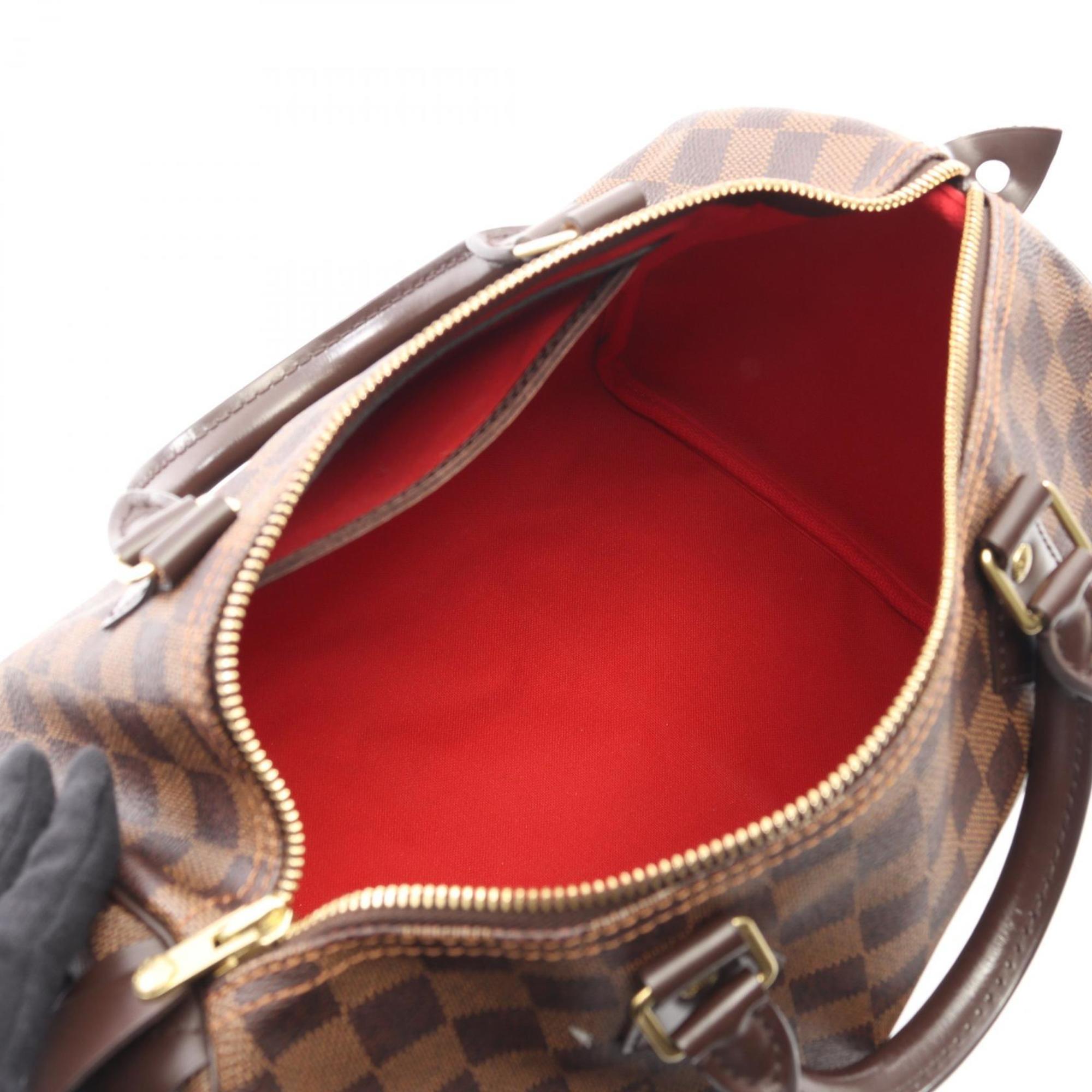 Louis Vuitton Brown Ebene Coated Canvas Leather Handbag