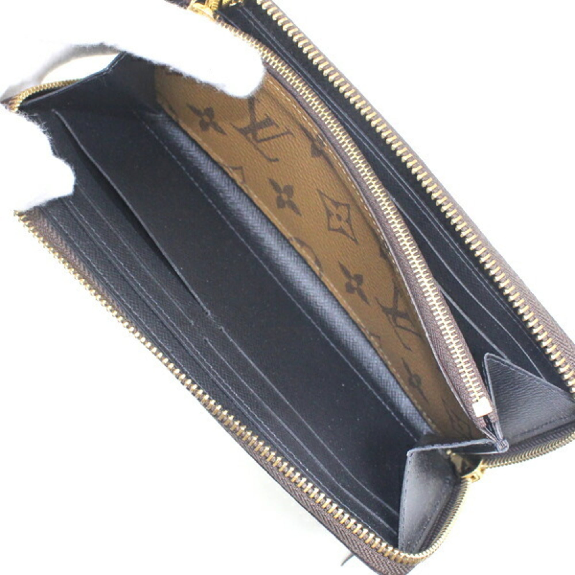 Louis Vuitton Monogram Reverse Light Brown Monogram Reverse Long Wallet