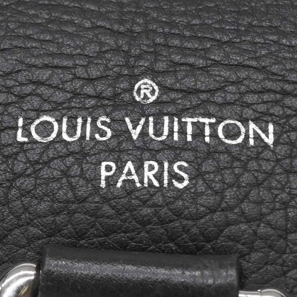 Louis Vuitton Black Leather Backpack