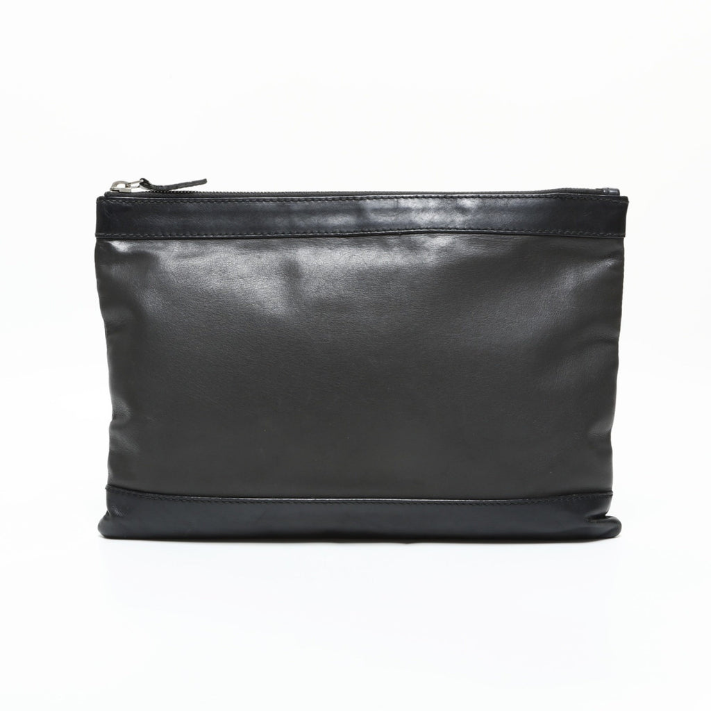 Balenciaga Black Leather Clutch