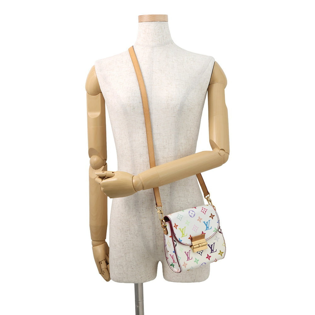 Louis Vuitton Blanc Multi-Color White Monogram Multicolore Handbag Shoulder Bag