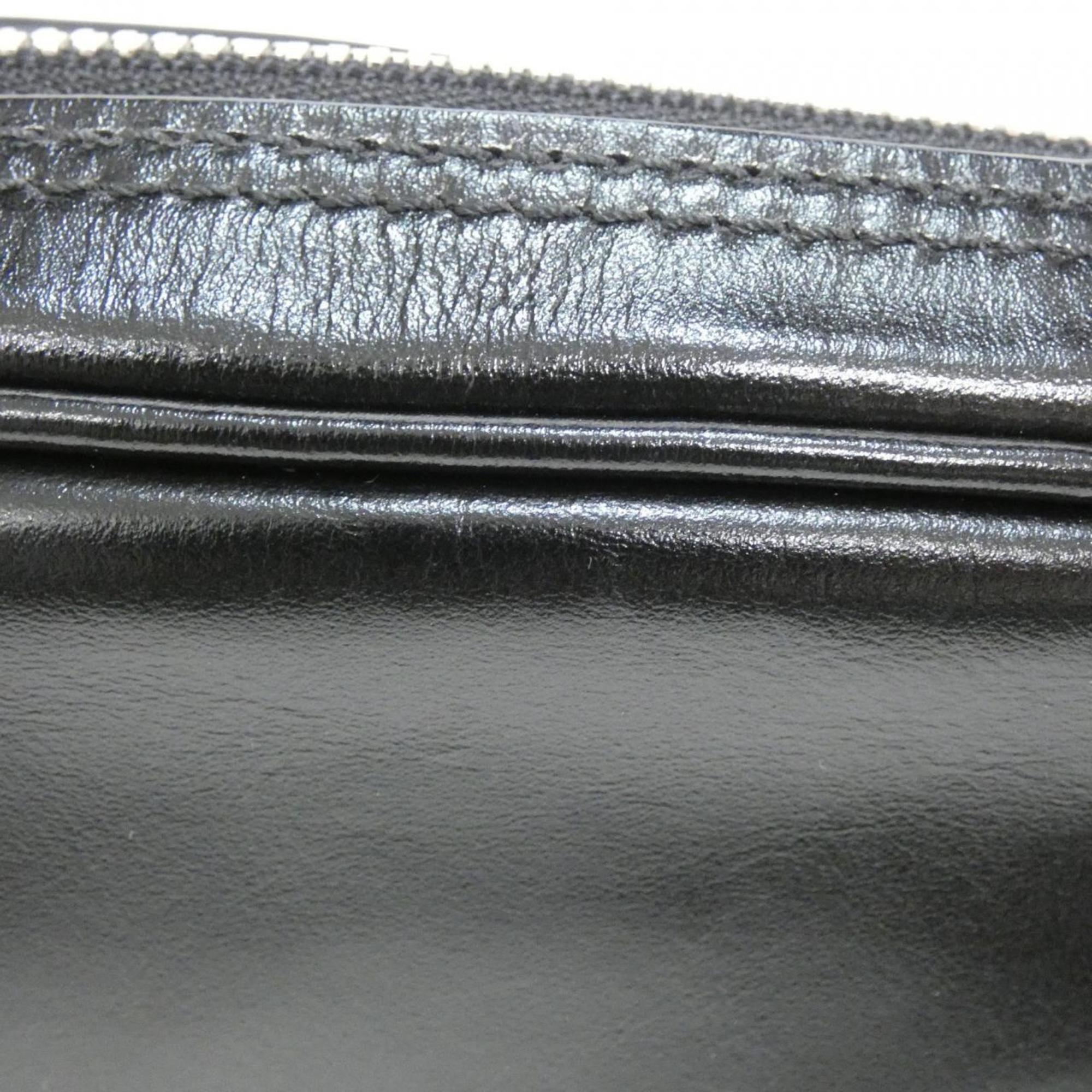 Louis Vuitton Black Leather Shoulder Bag