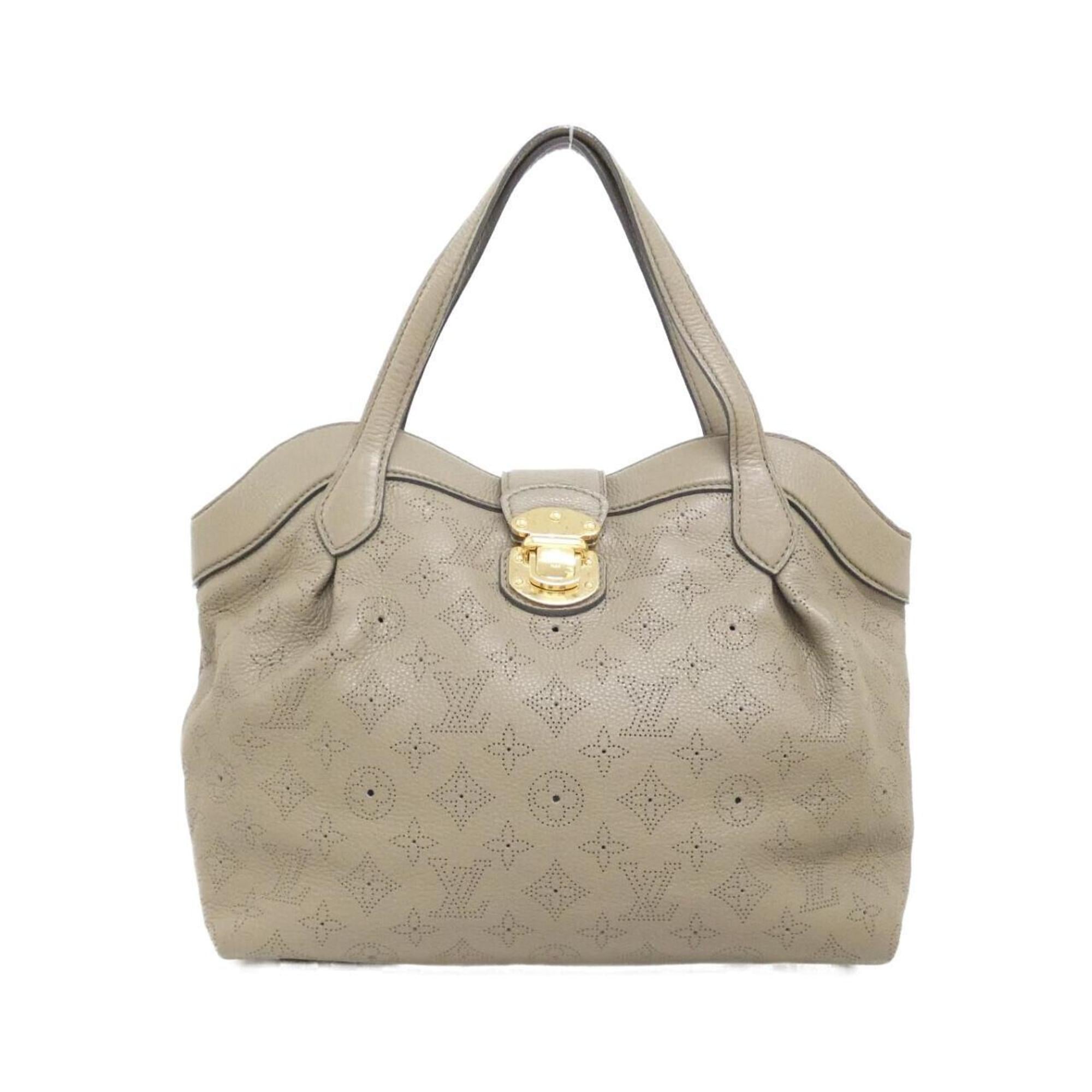 Louis Vuitton Mahina Taupe Leather Handbag