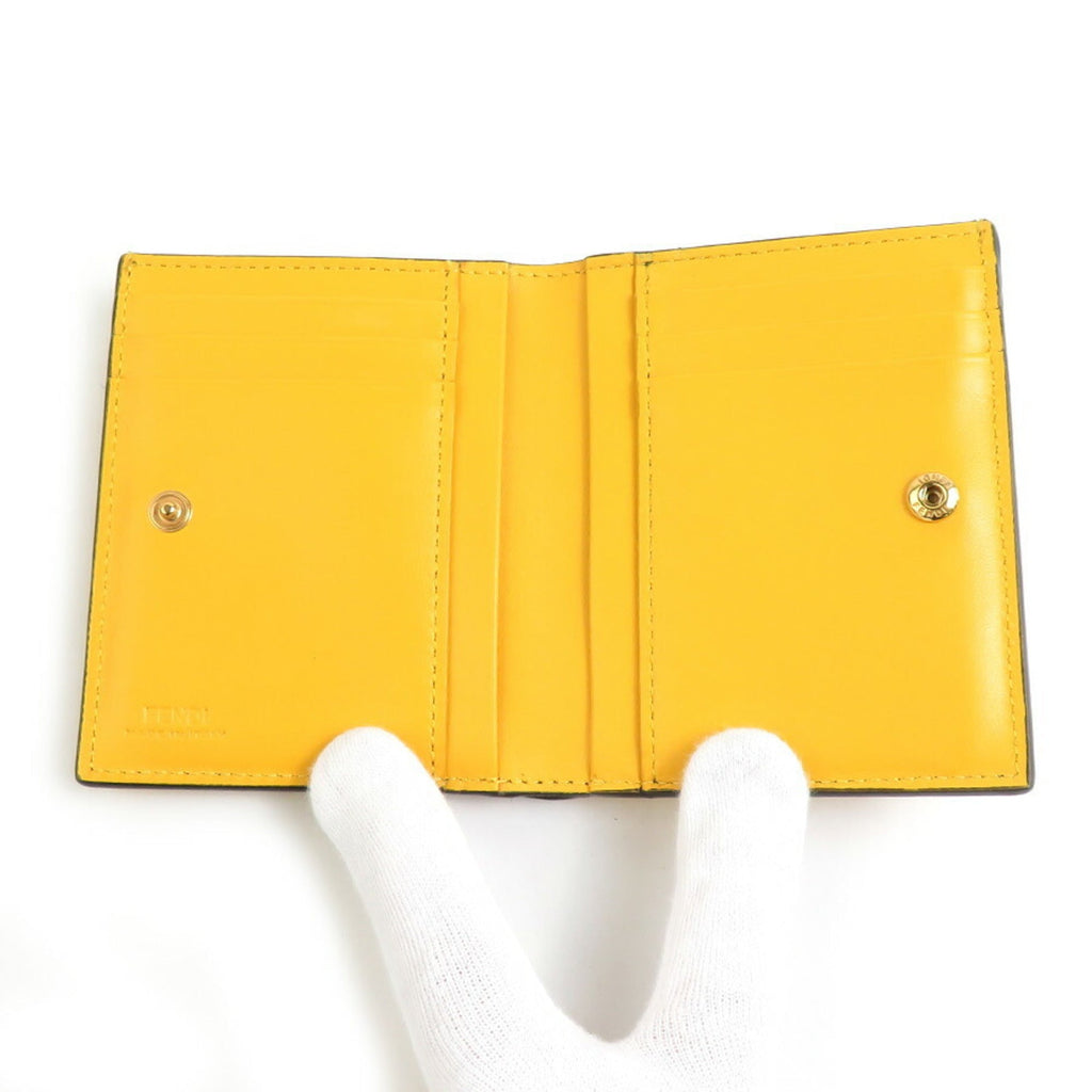 Fendi Yellow Leather Wallet (Bi-Fold)