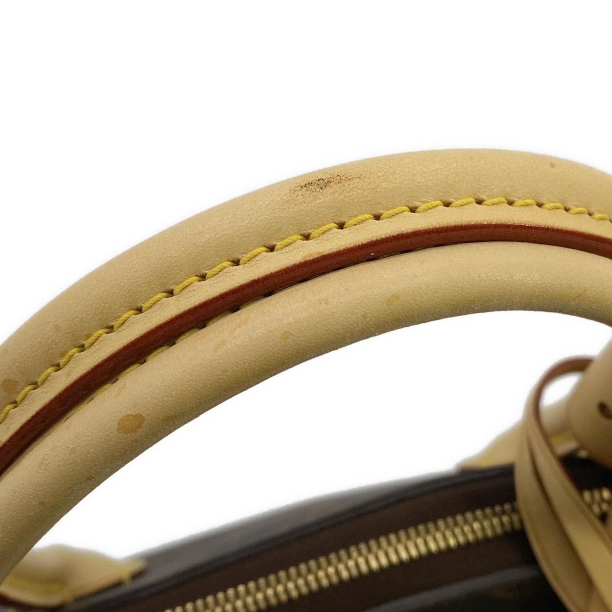 Louis Vuitton Marron Coated Canvas Handbag