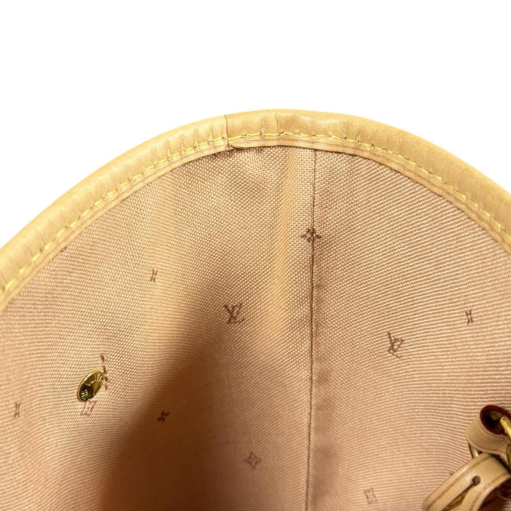 Louis Vuitton Beige Ivory Pvc Tote Bag