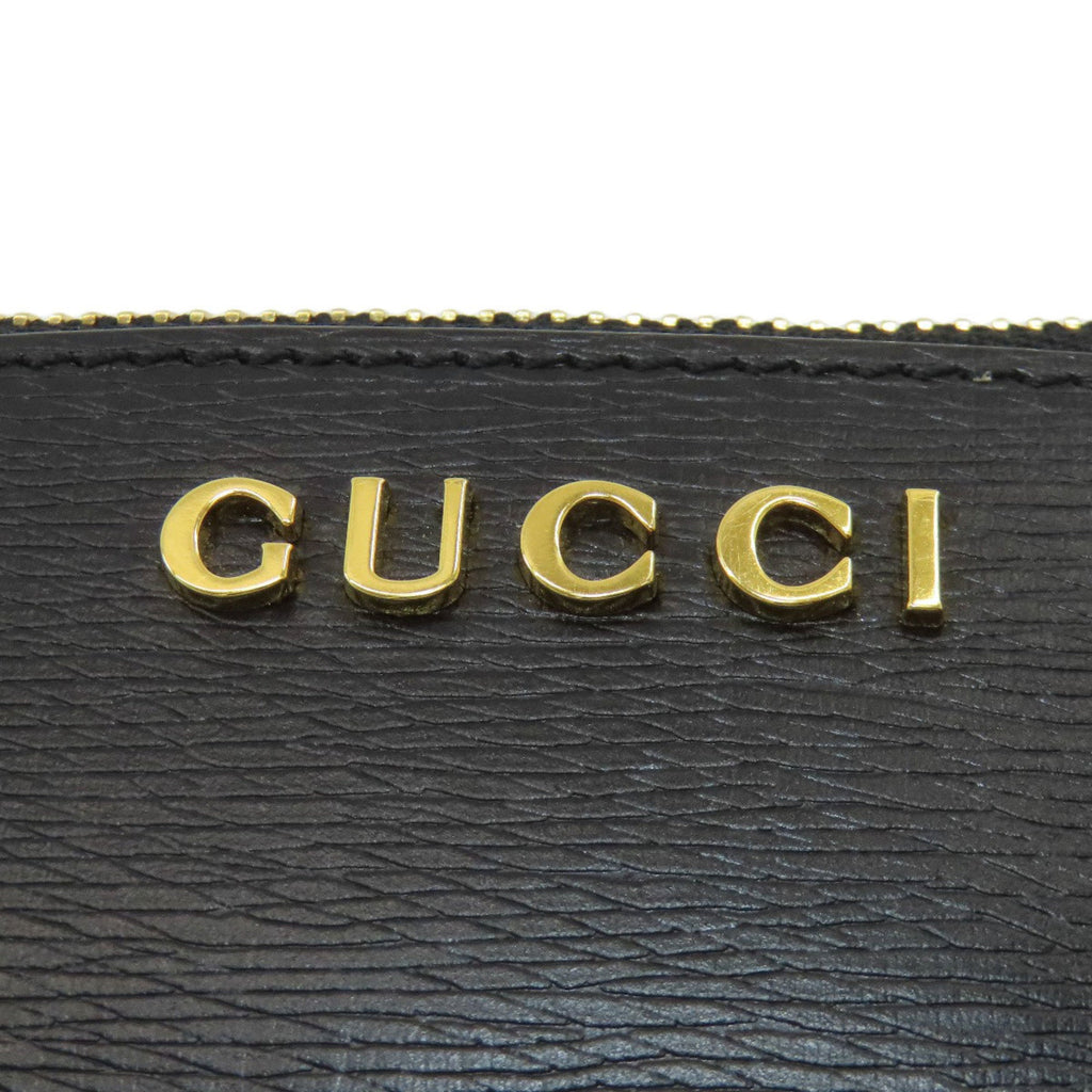 Gucci Black Leather Coin Purse/Coin Case (Pre-Owned)