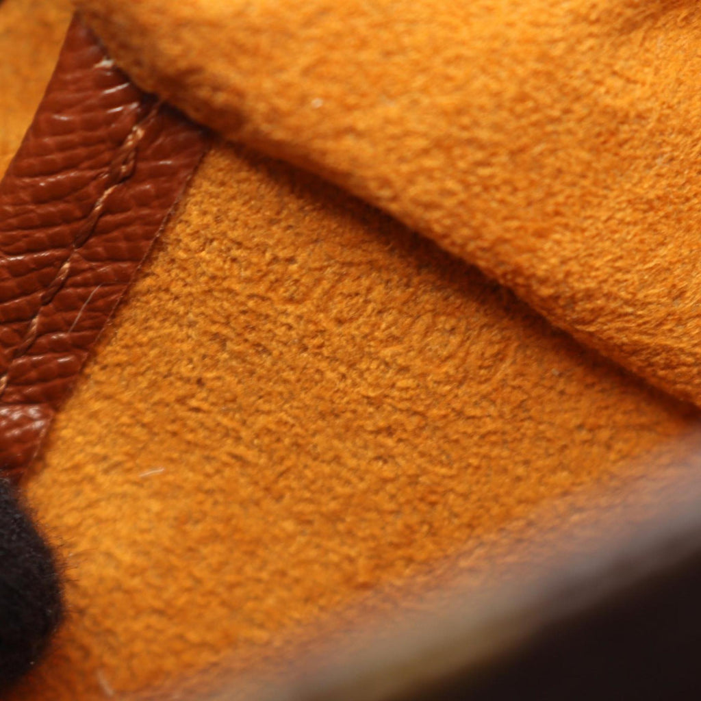 Louis Vuitton Brown Coated Canvas Leather Shoulder Bag