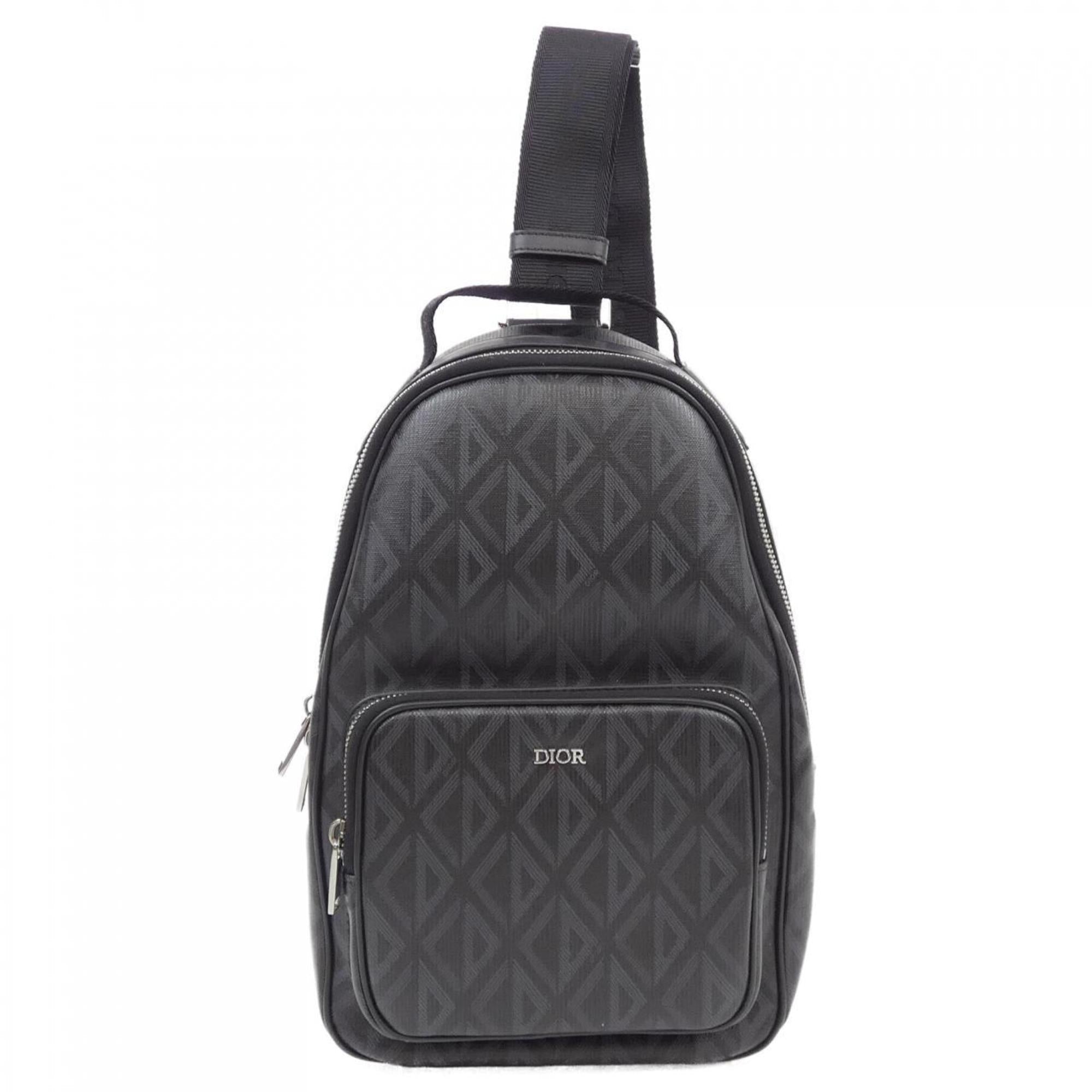 Christian Dior Black Gray Sling Bag (Pre-Owned)