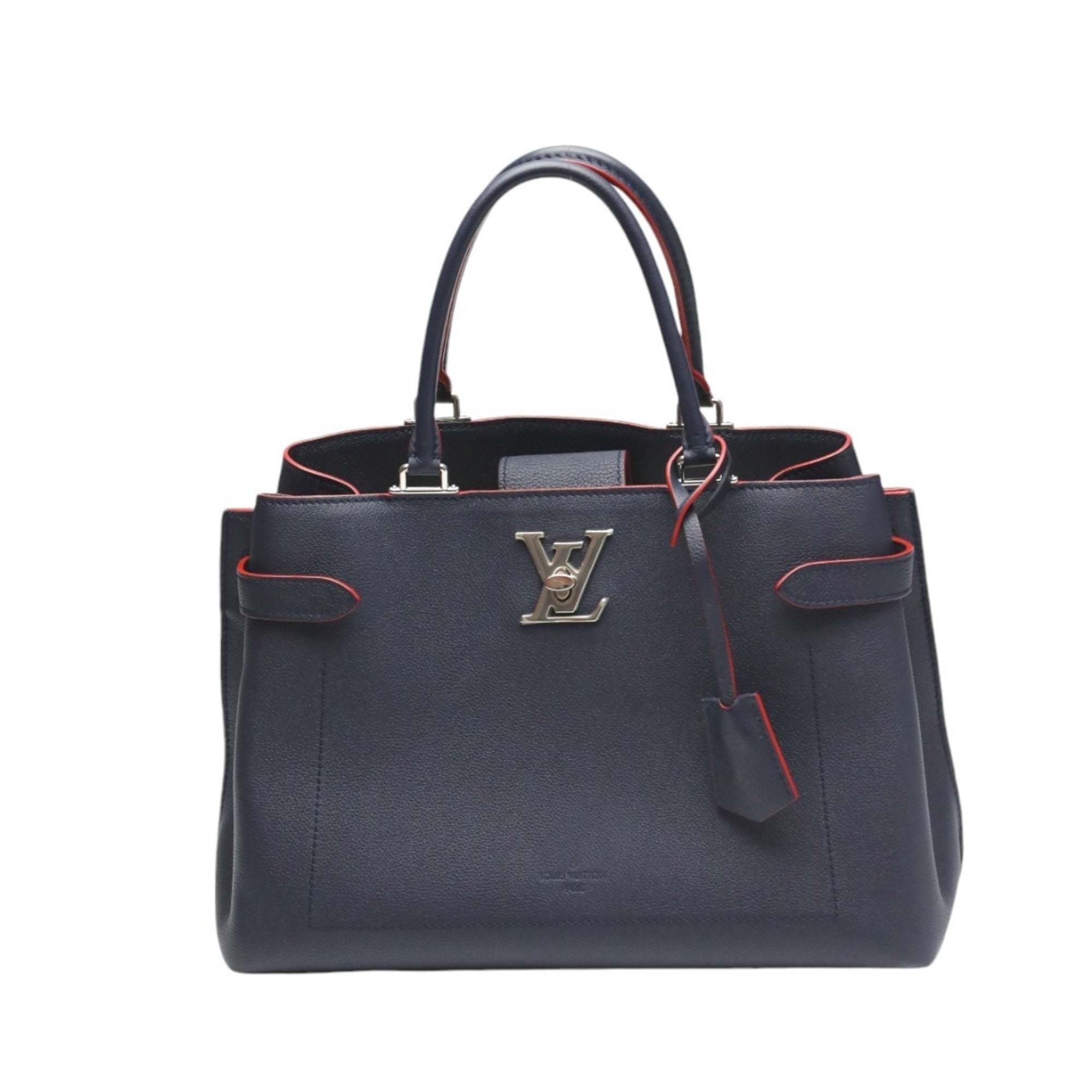 Louis Vuitton Navy Red Color Handbag