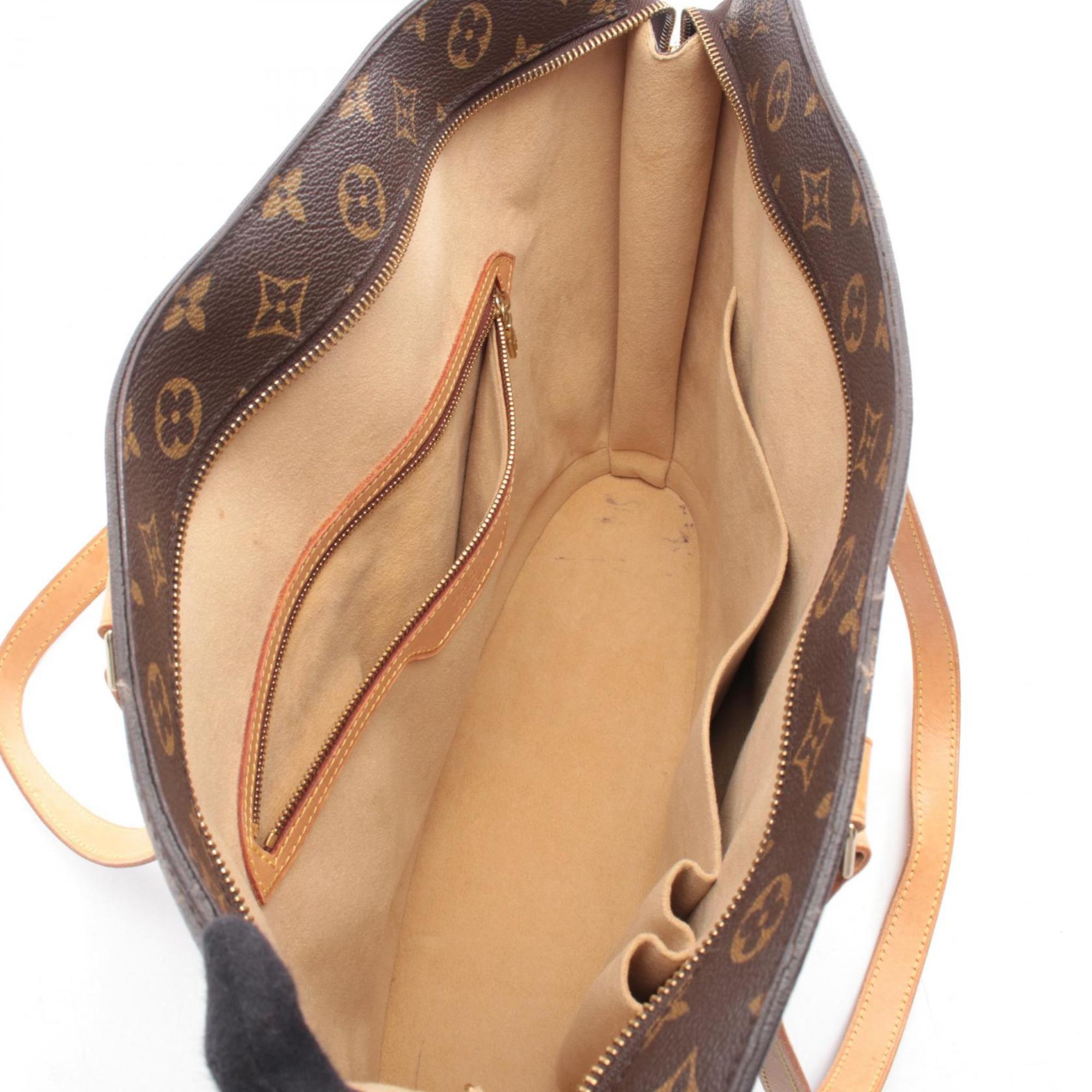 Louis Vuitton Brown Monogram Coated Canvas Leather Handbag Shoulder Bag
