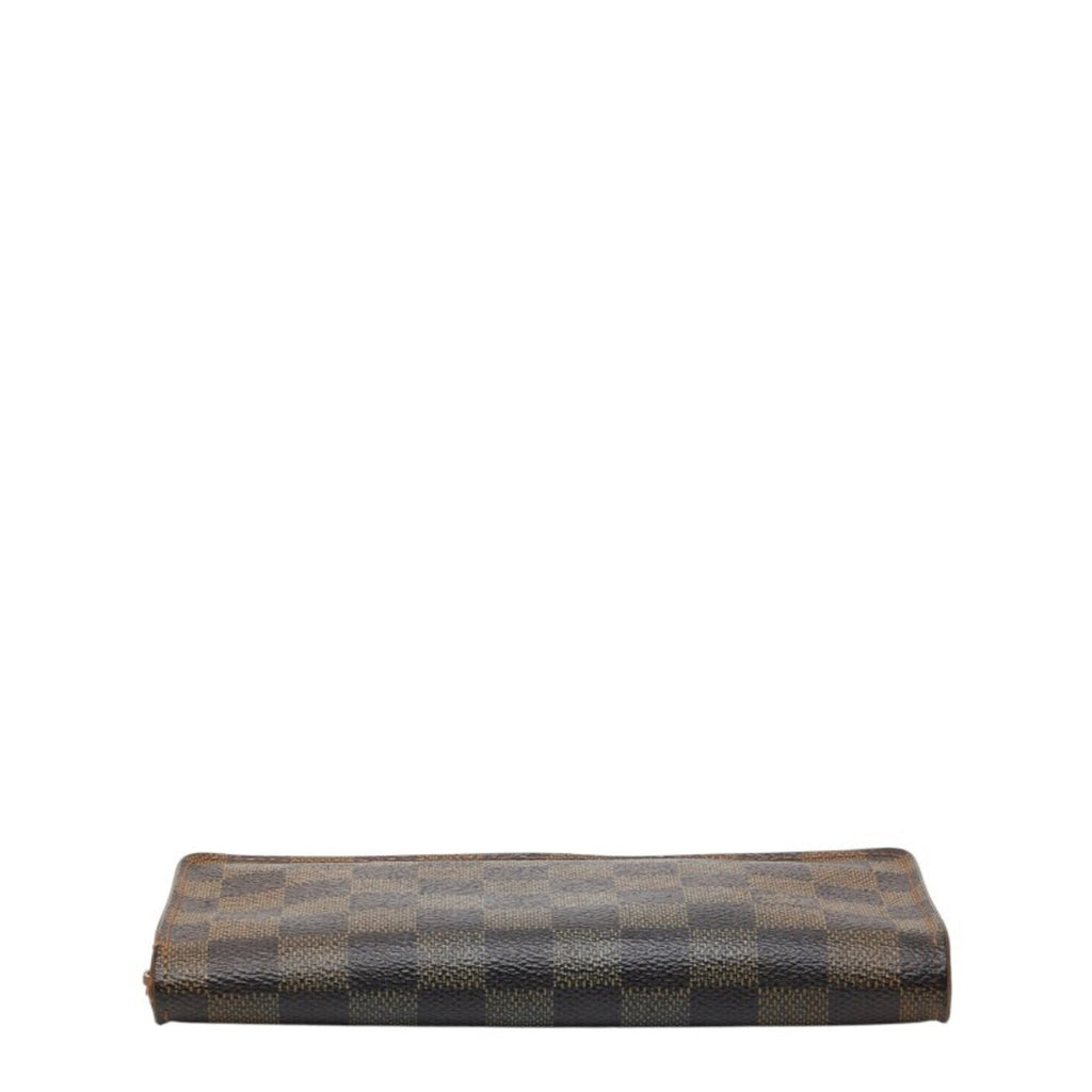 Louis Vuitton Brown Pvc Leather Long Wallet