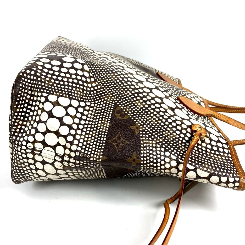 Louis Vuitton Brown White Monogram Canvas Shoulder Bag Tote Bag