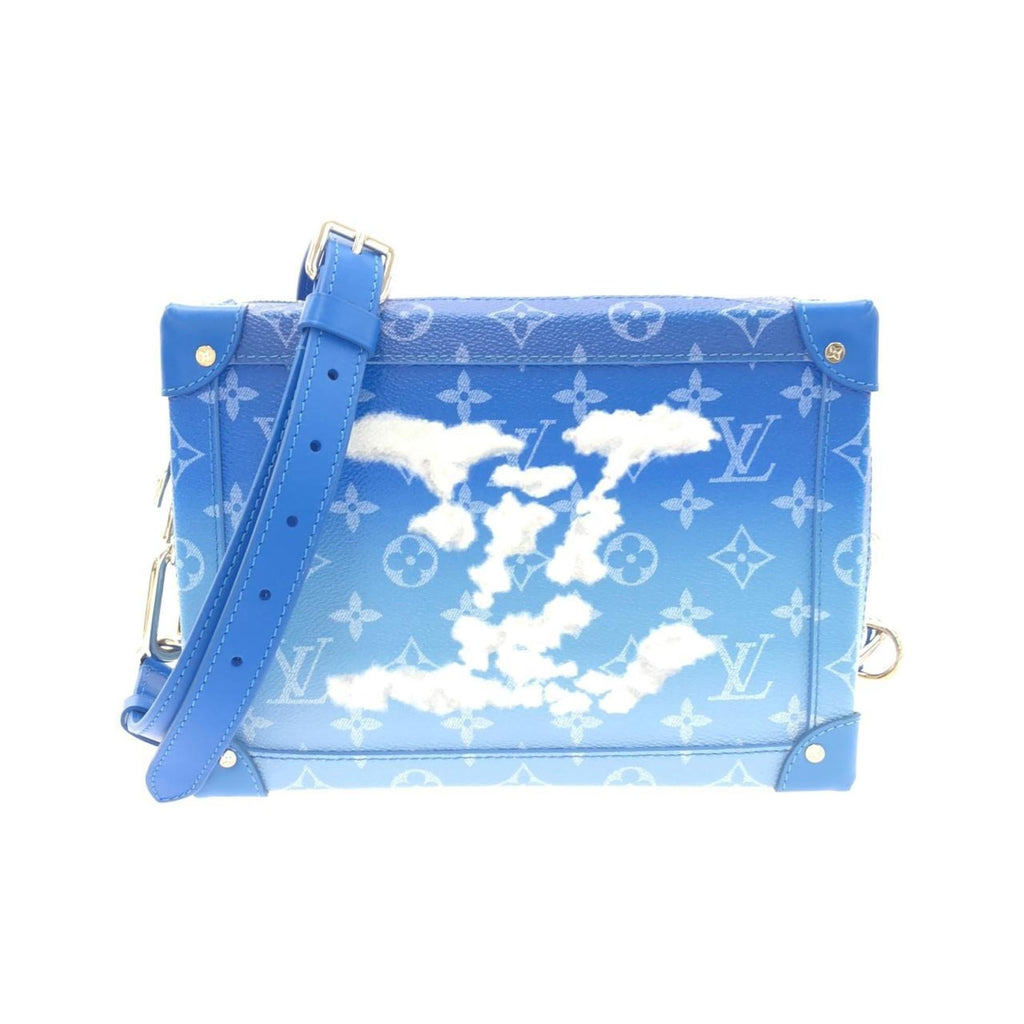 Louis Vuitton Blue Coated Canvas Shoulder Bag
