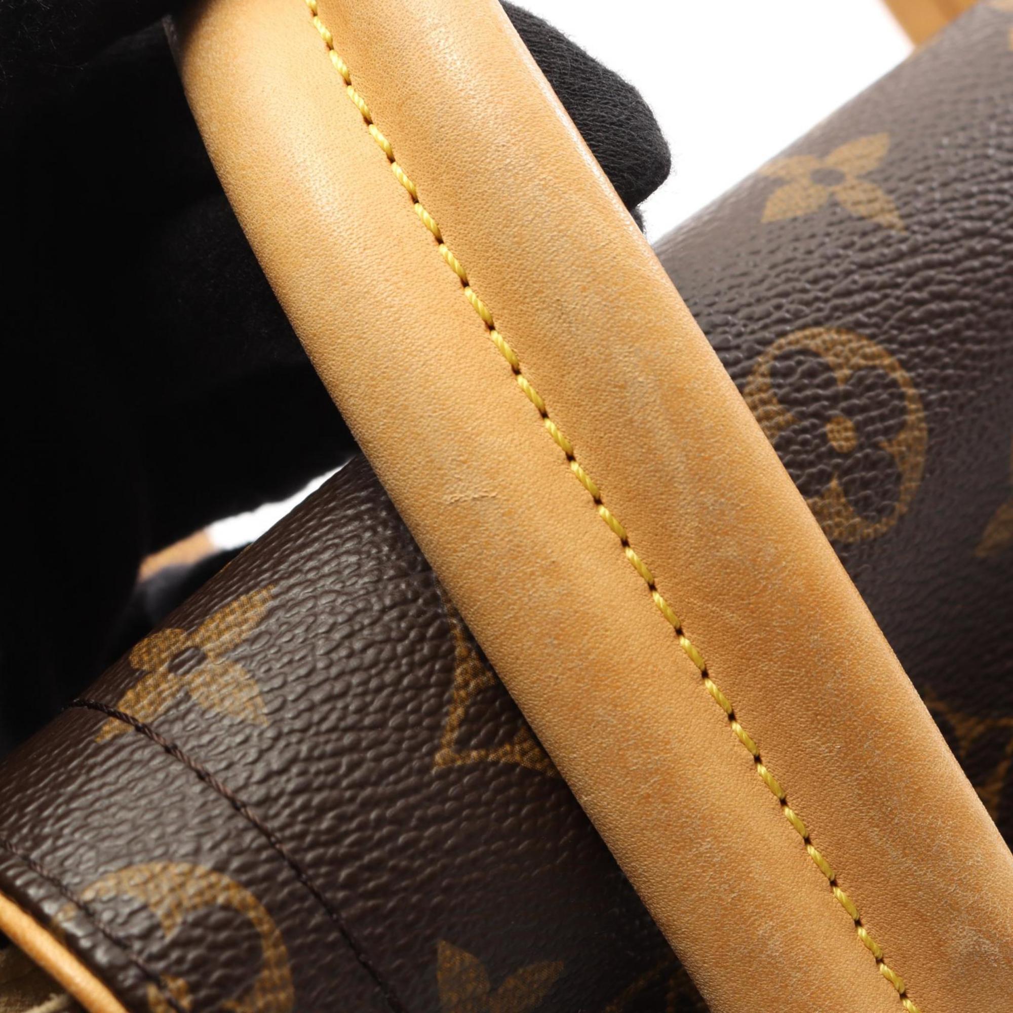 Louis Vuitton Brown Monogram Coated Canvas Leather Handbag Shoulder Bag