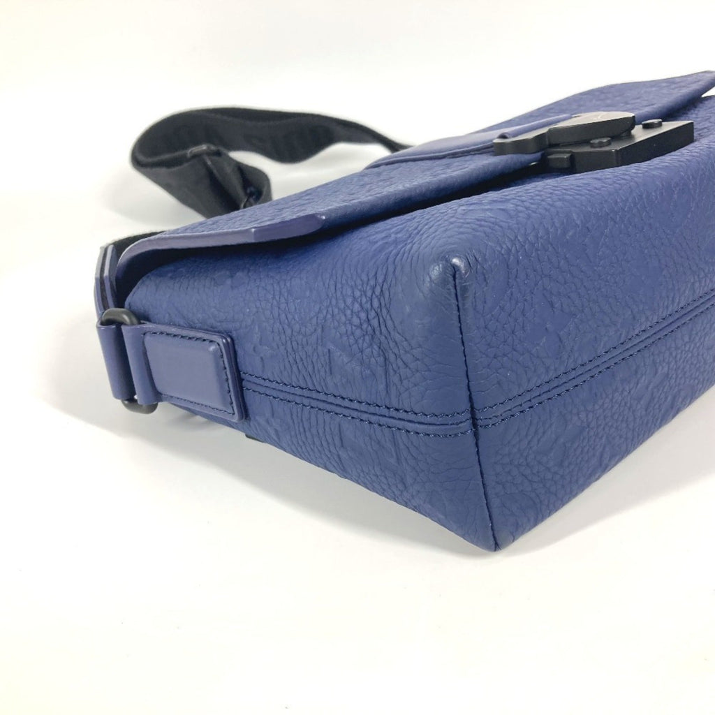 Louis Vuitton Blue Leather Shoulder Bag