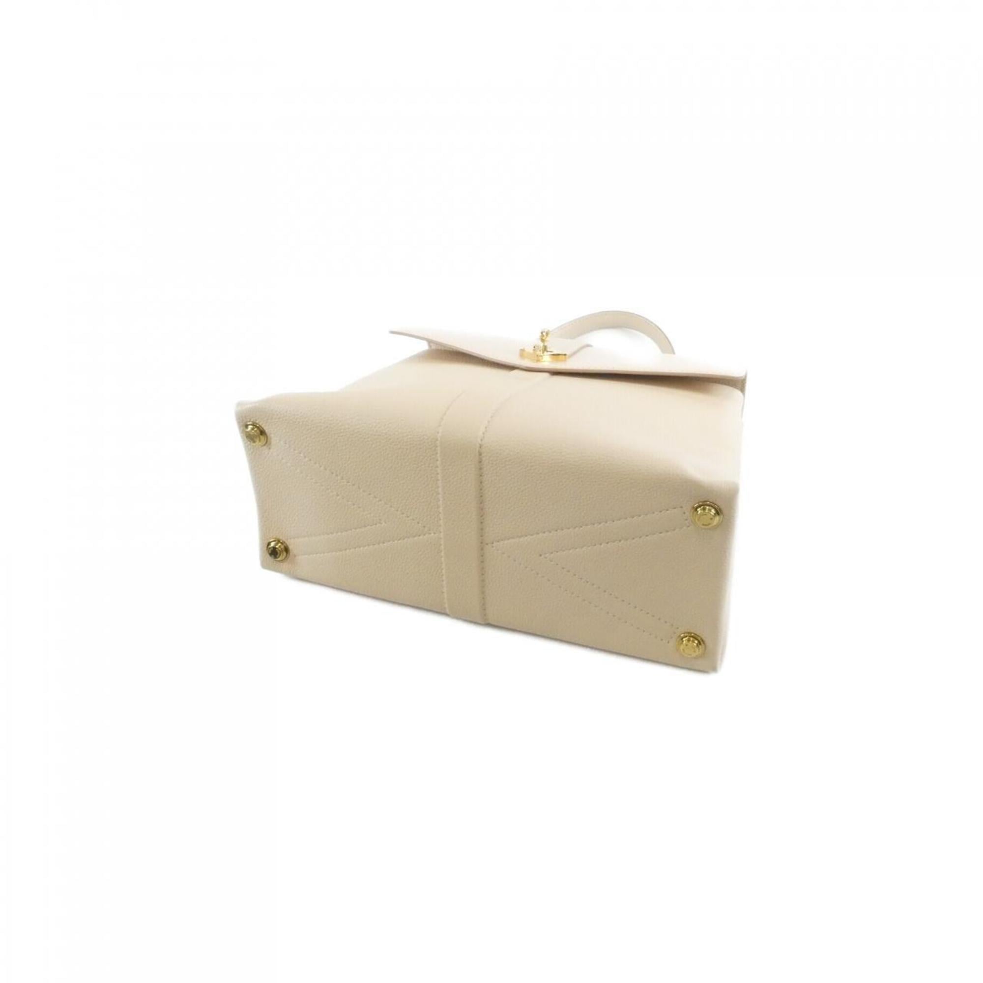 Louis Vuitton Cream Leather Handbag