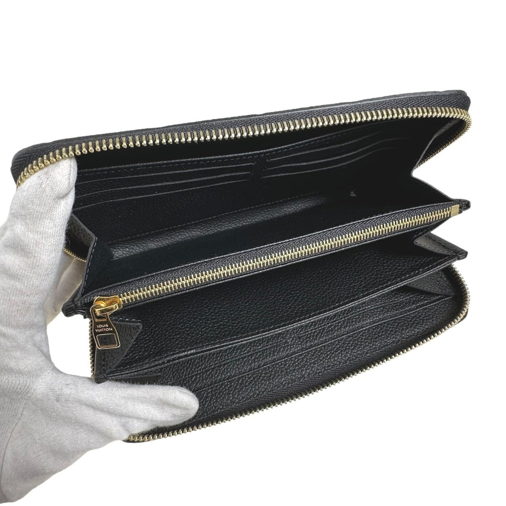 Louis Vuitton Black Monogram Empreinte Long Wallet