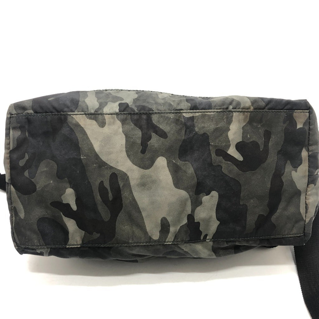 Prada Green Nylon Shoulder Bag