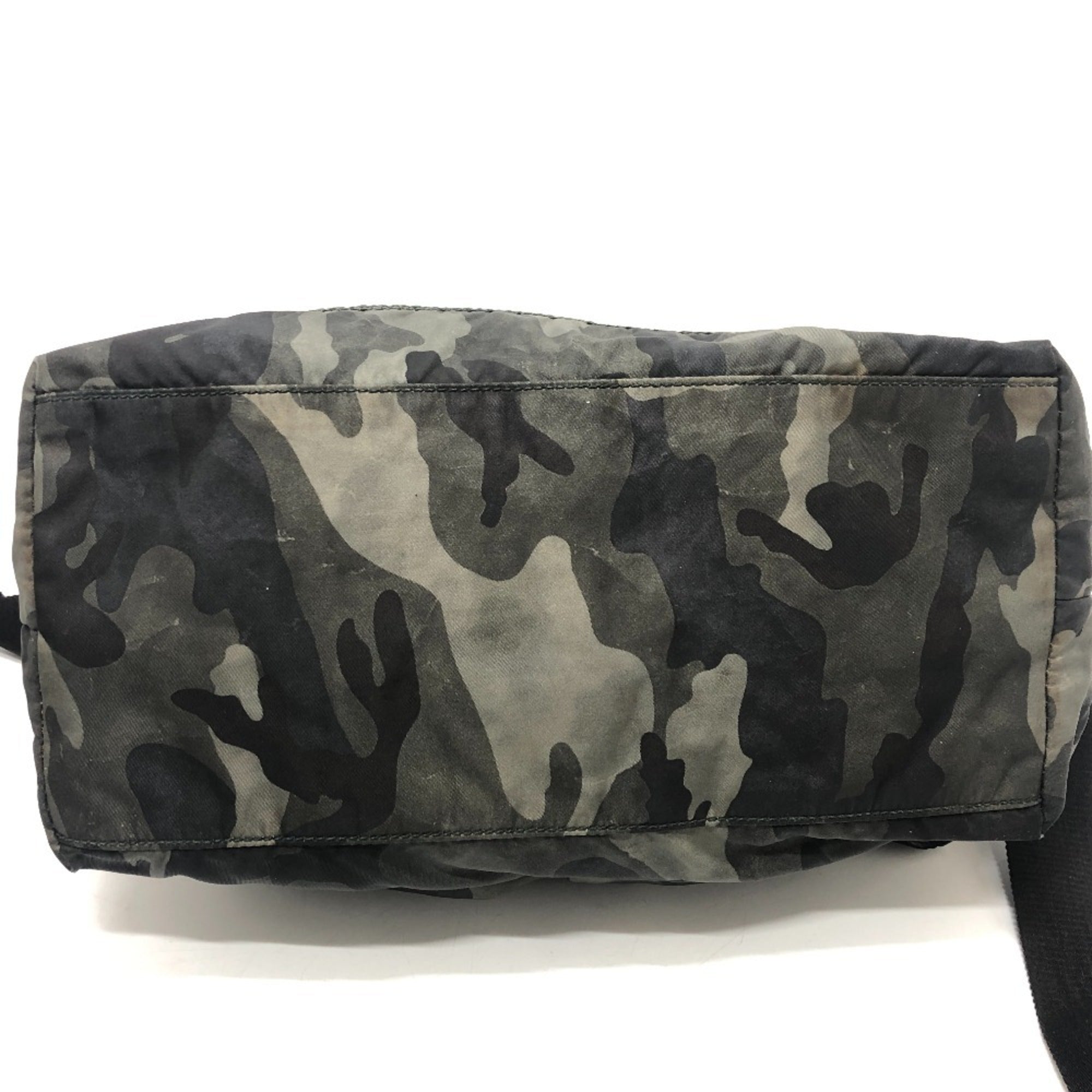 Prada Green Nylon Shoulder Bag