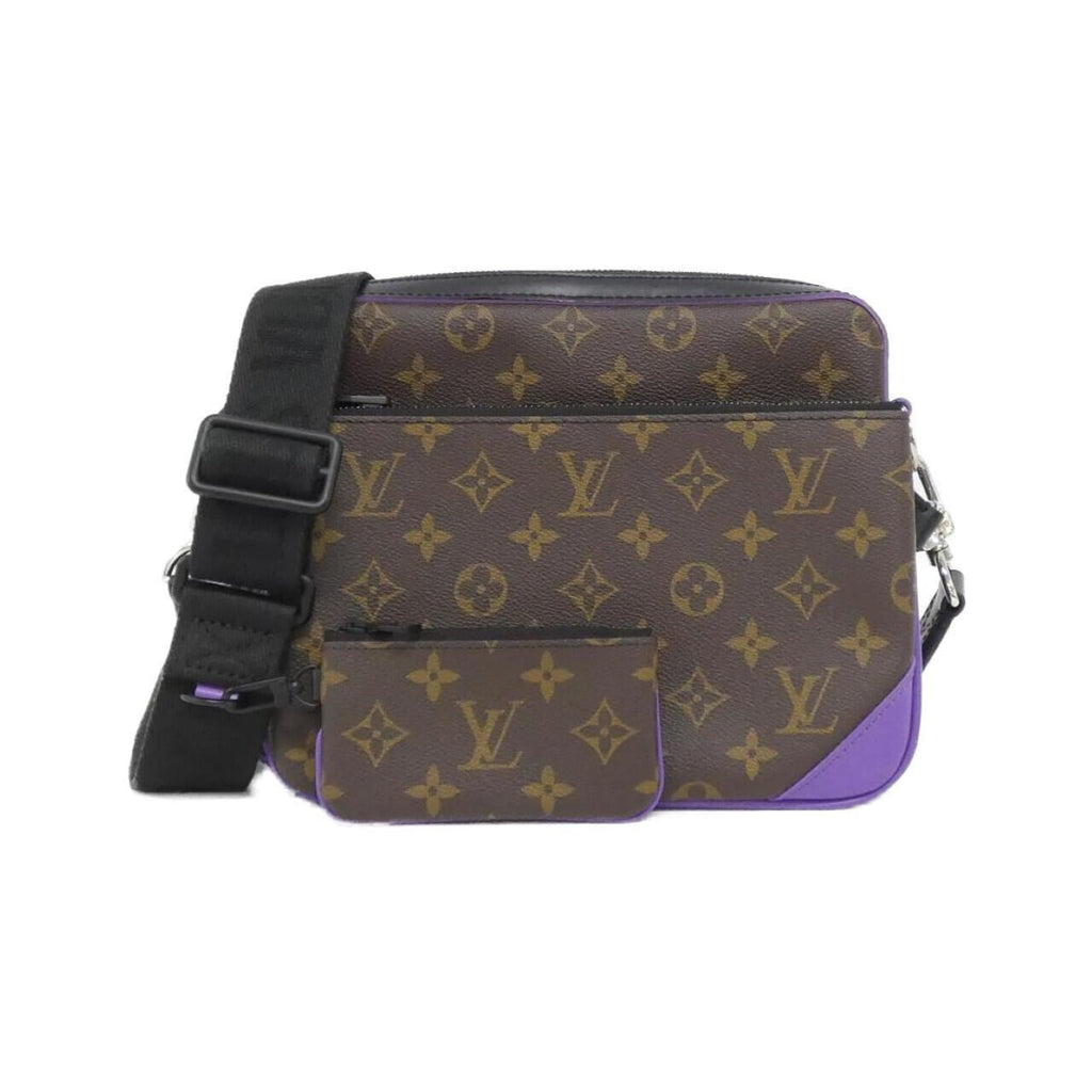 Louis Vuitton Dark Brown Marron Coated Canvas Shoulder Bag
