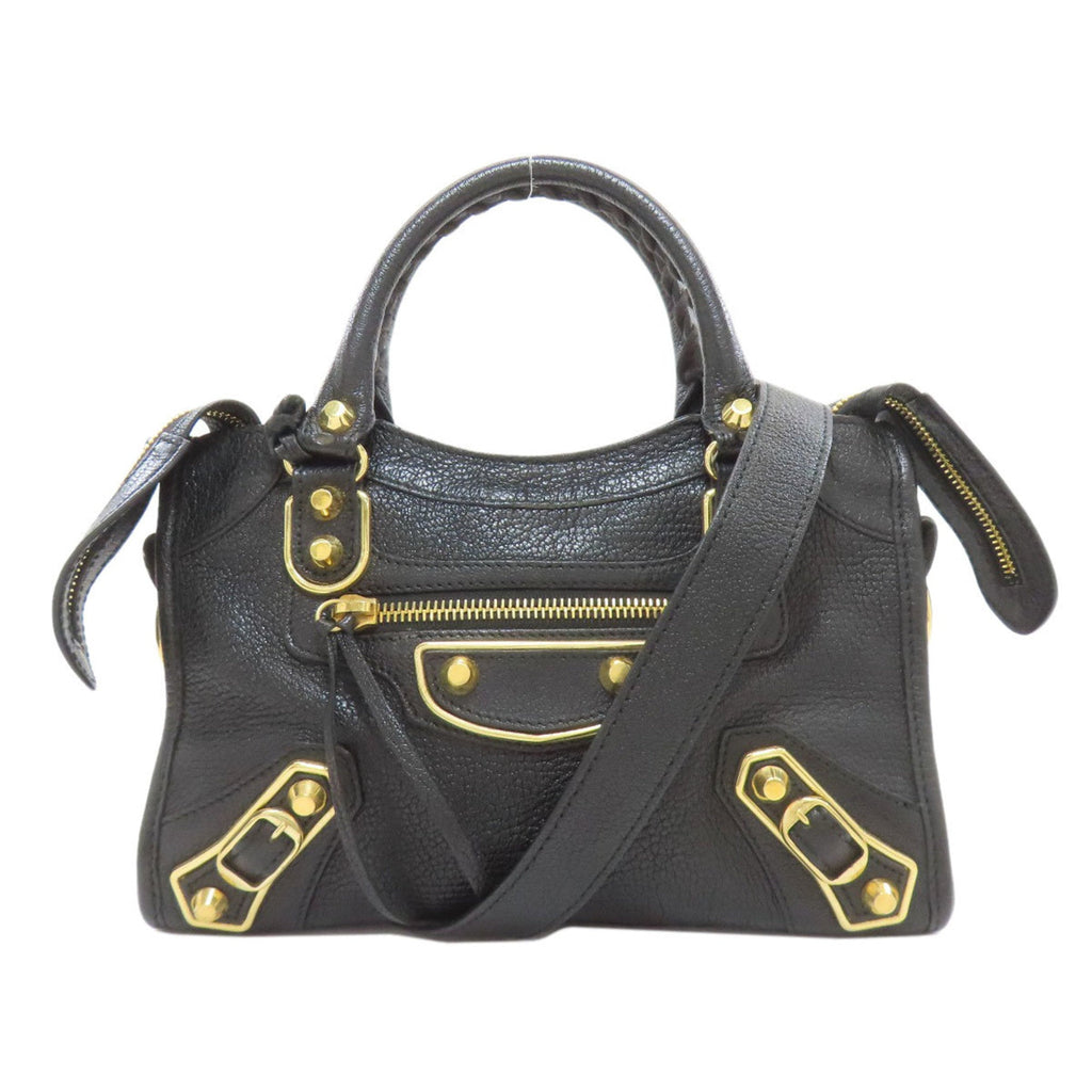 Balenciaga Black Leather Hand