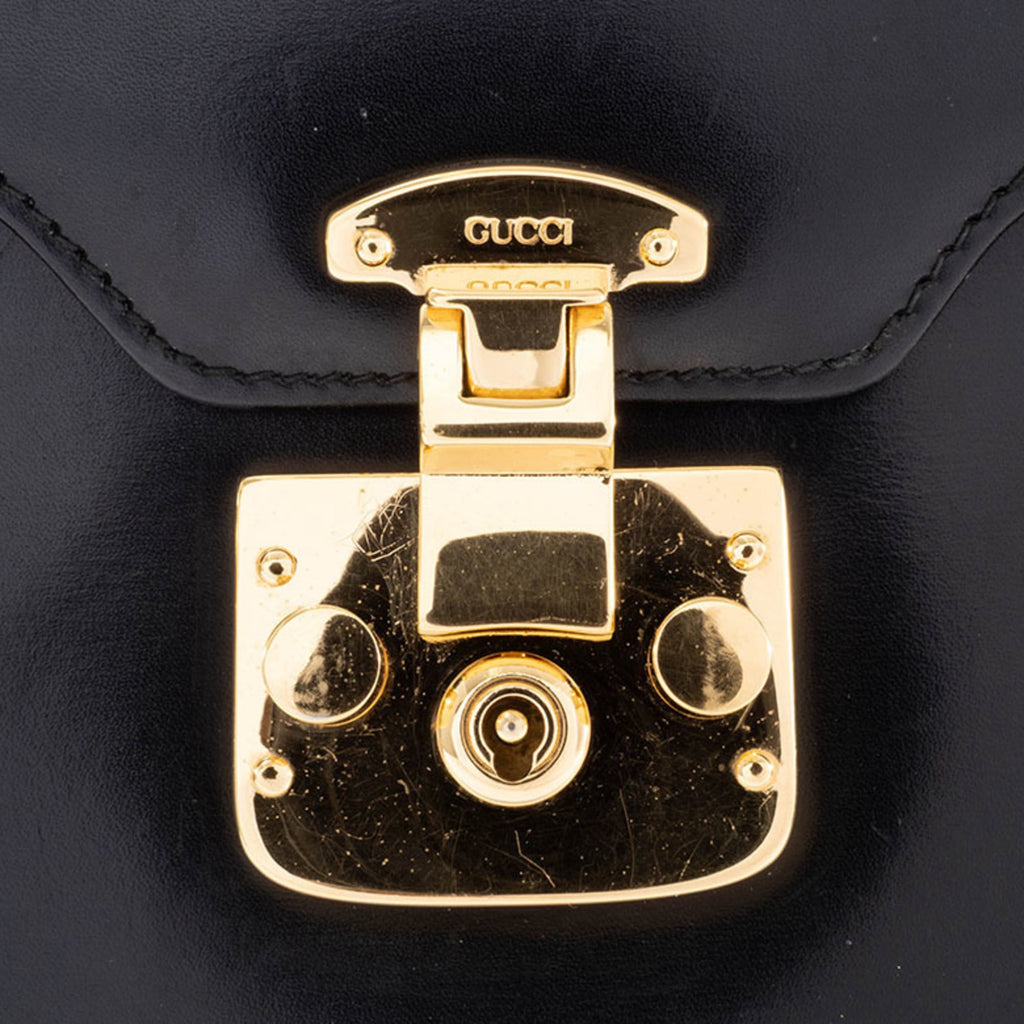 Gucci Black Leather Handbag (Pre-Owned)