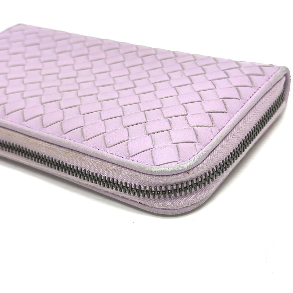 Bottega Veneta Purple Leather Long Wallet (Bi-Fold)