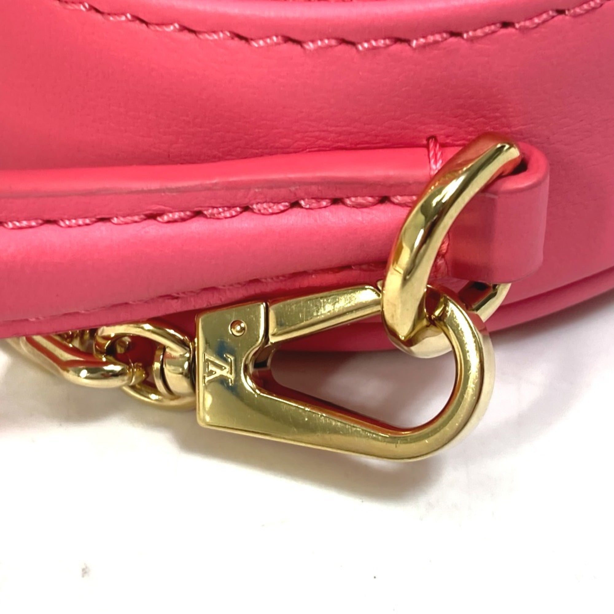 Louis Vuitton Pink Leather Handbag Shoulder Bag