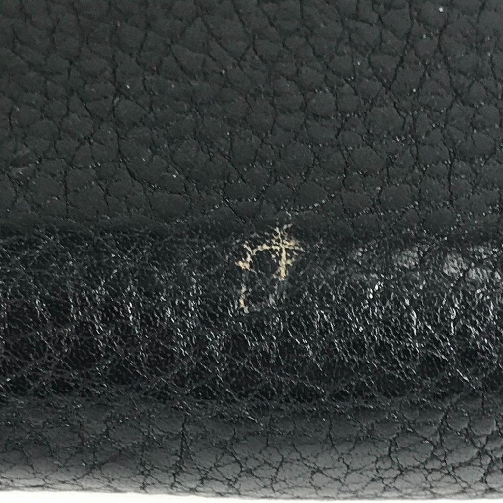 Louis Vuitton Black Leather Long Wallet
