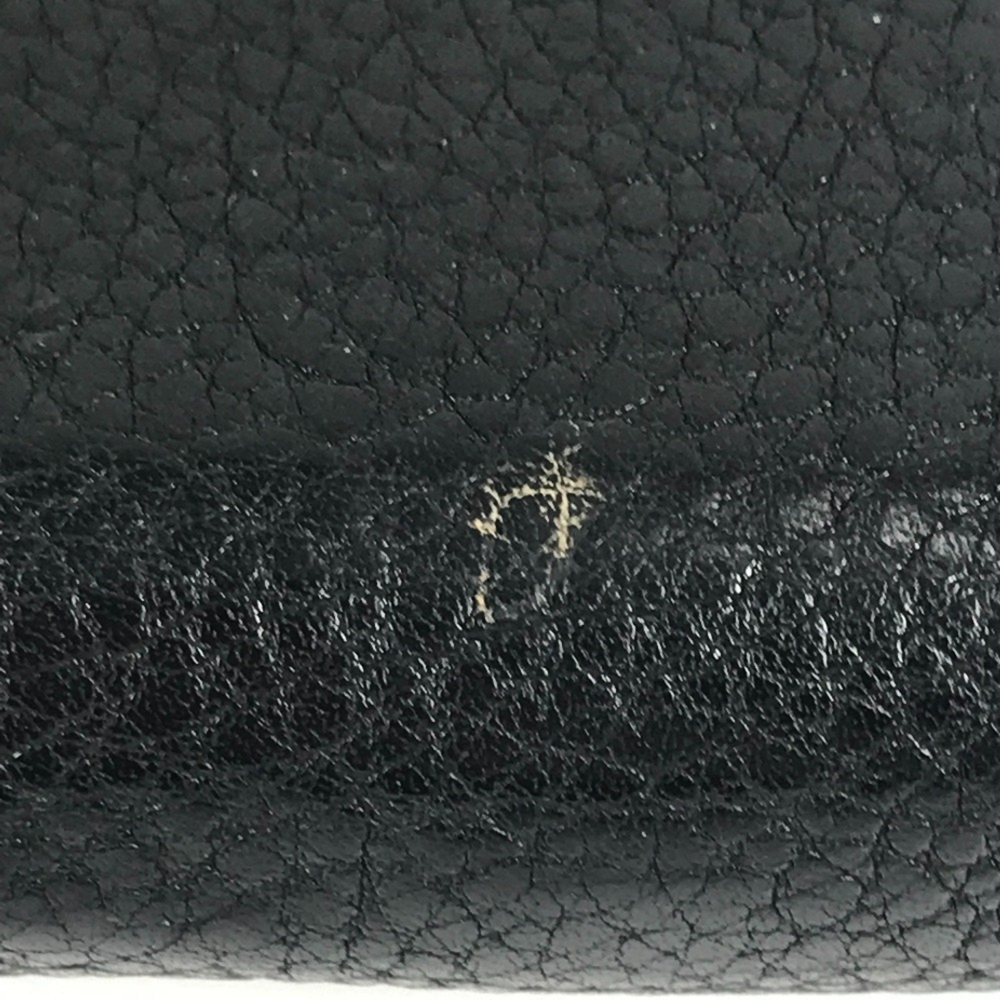 Louis Vuitton Black Leather Long Wallet