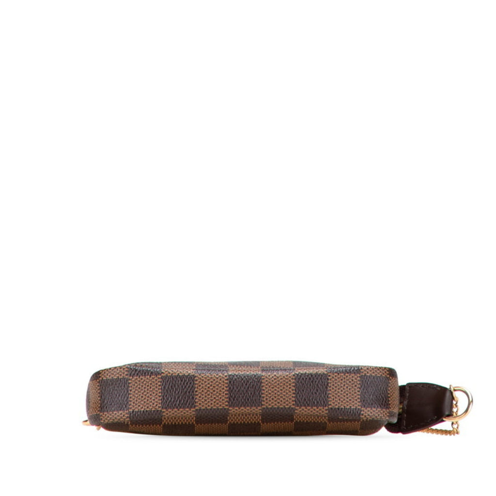 Louis Vuitton Damier Brown Red Color Pvc Leather Handbag Pochette